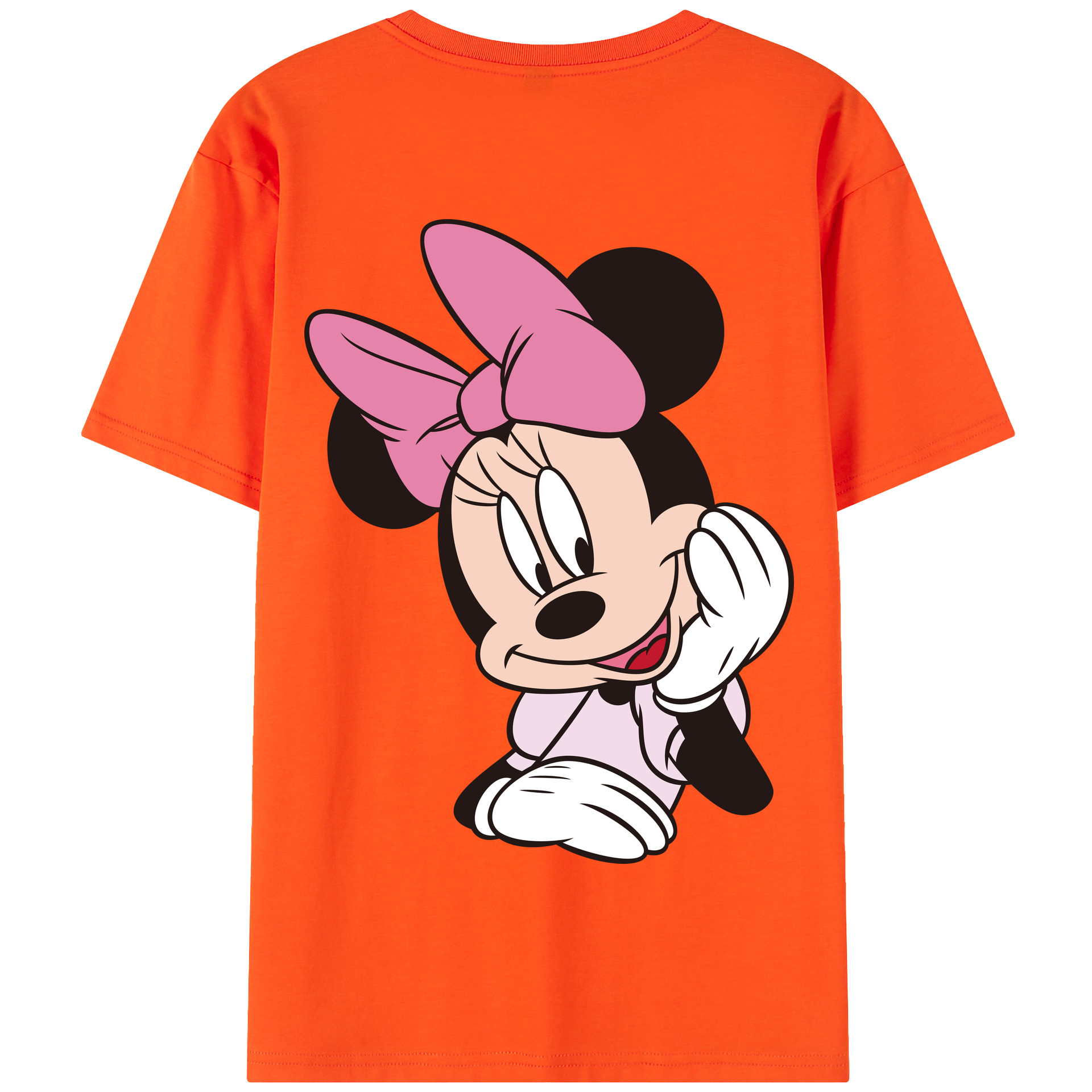 （画像用） ミッキーマウス Mickey Mouse 綿100％半袖Tシャツ（背面プリント）