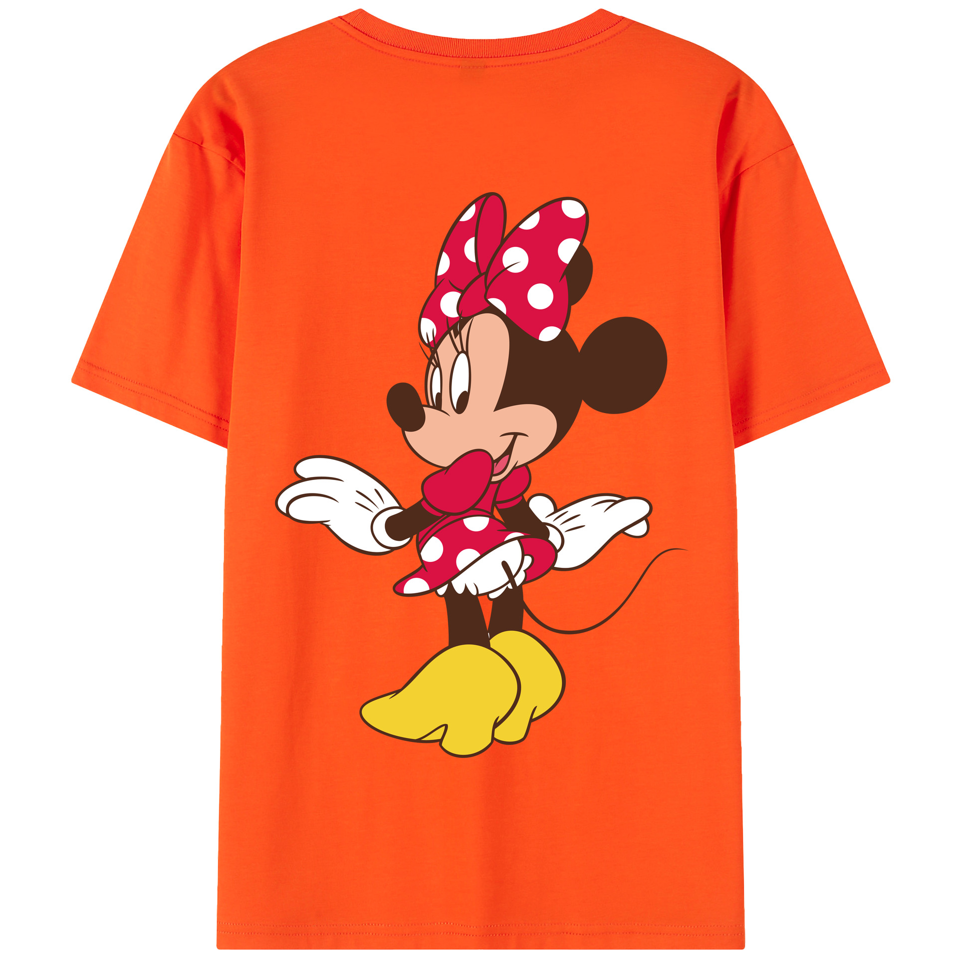 （画像用） ミッキーマウス Mickey Mouse 綿100％半袖Tシャツ（背面プリント）