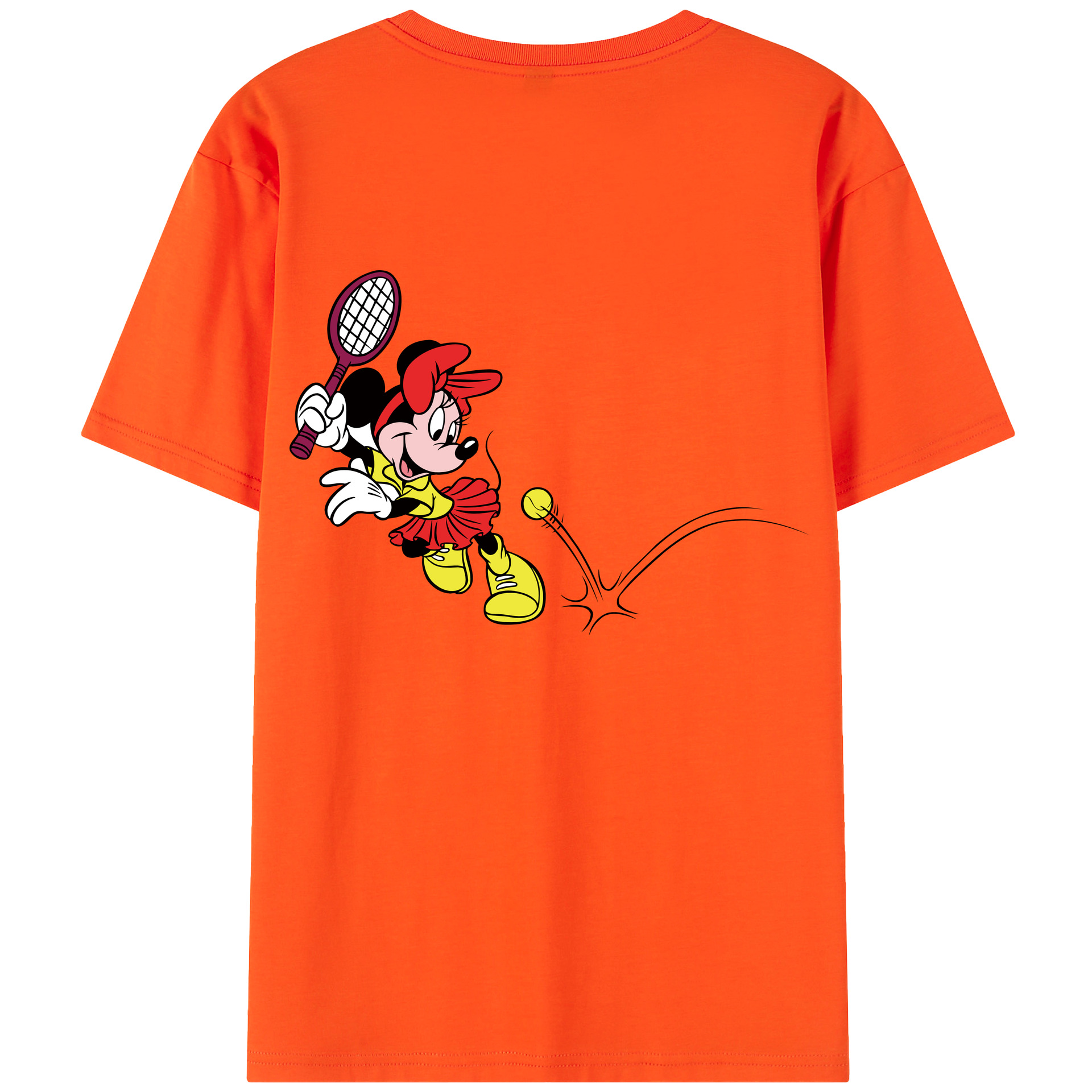 （画像用） ミッキーマウス Mickey Mouse 綿100％半袖Tシャツ（背面プリント）