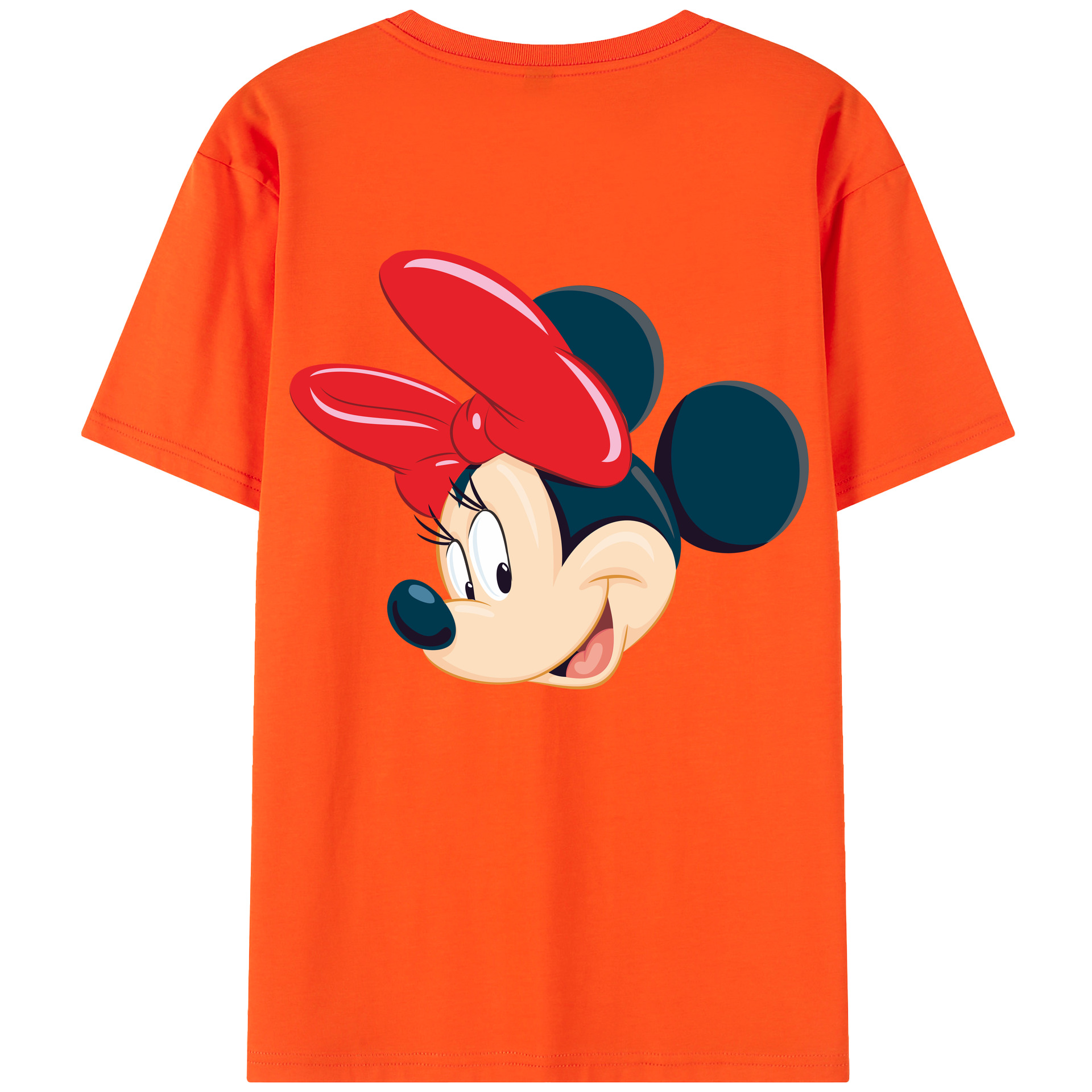 （画像用） ミッキーマウス Mickey Mouse 綿100％半袖Tシャツ（背面プリント）