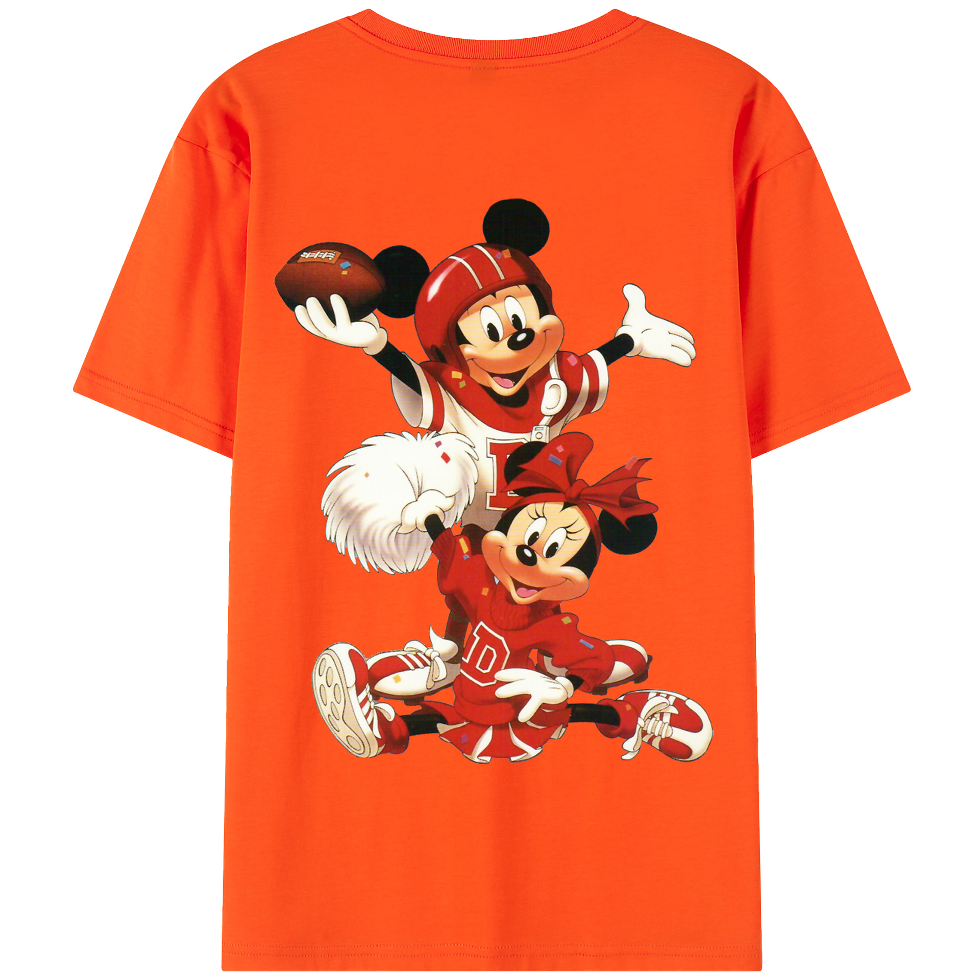 （画像用） ミッキーマウス Mickey Mouse 綿100％半袖Tシャツ（背面プリント）