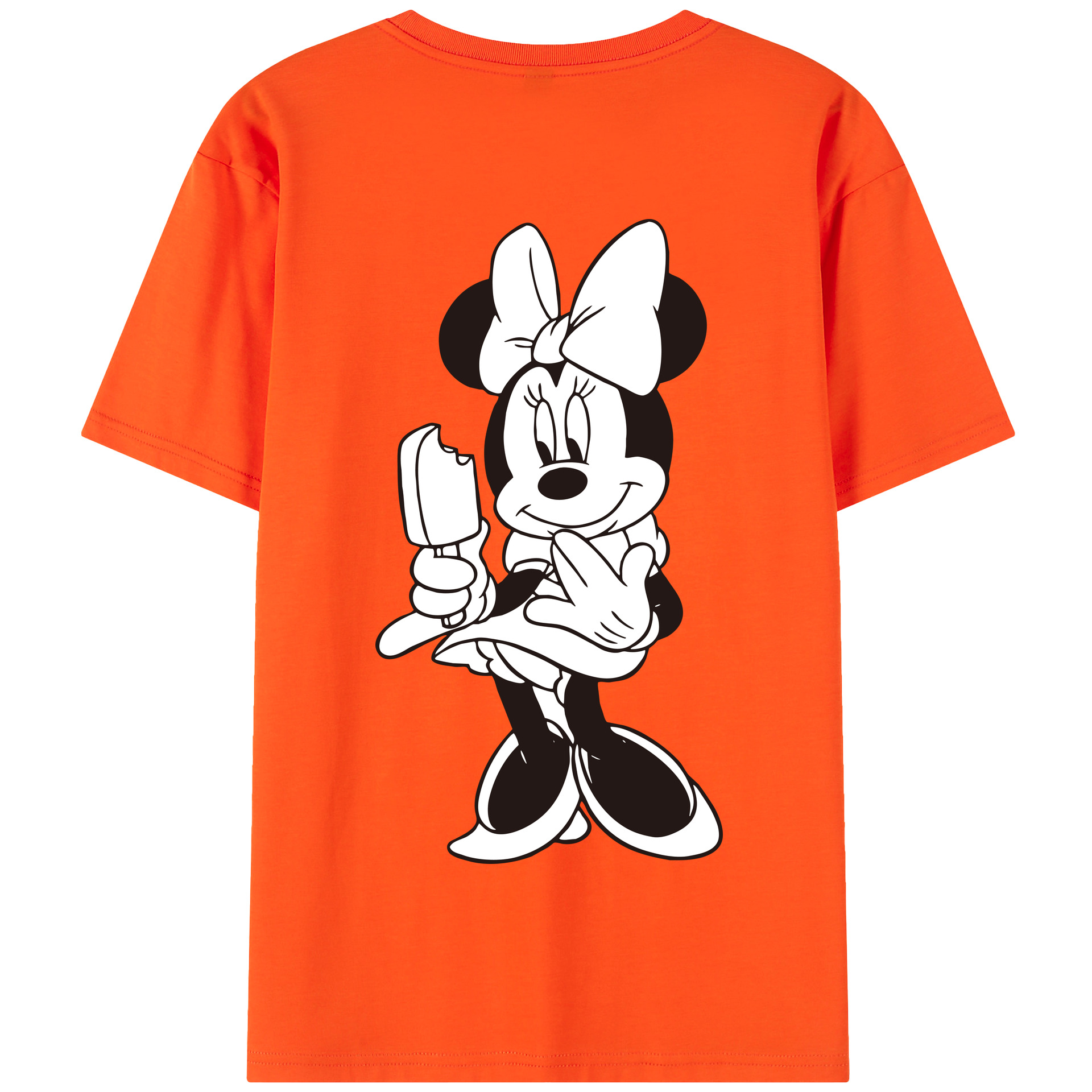 （画像用） ミッキーマウス Mickey Mouse 綿100％半袖Tシャツ（背面プリント）