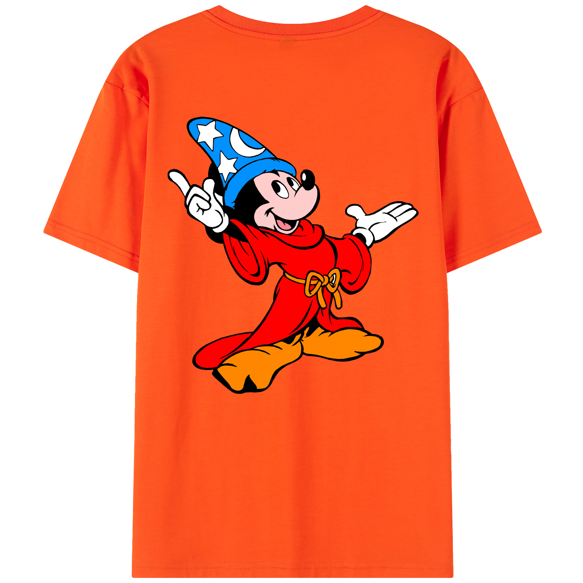 （画像用） ミッキーマウス Mickey Mouse 綿100％半袖Tシャツ（背面プリント）