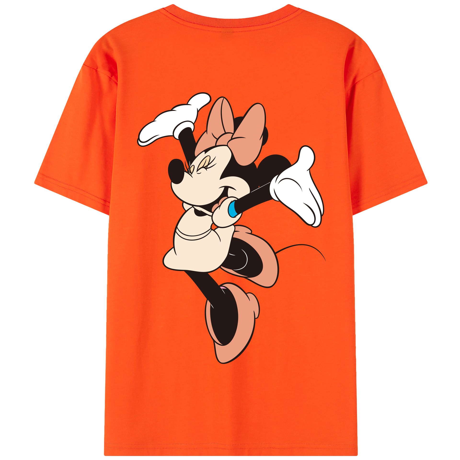 （画像用） ミッキーマウス Mickey Mouse 綿100％半袖Tシャツ（背面プリント）