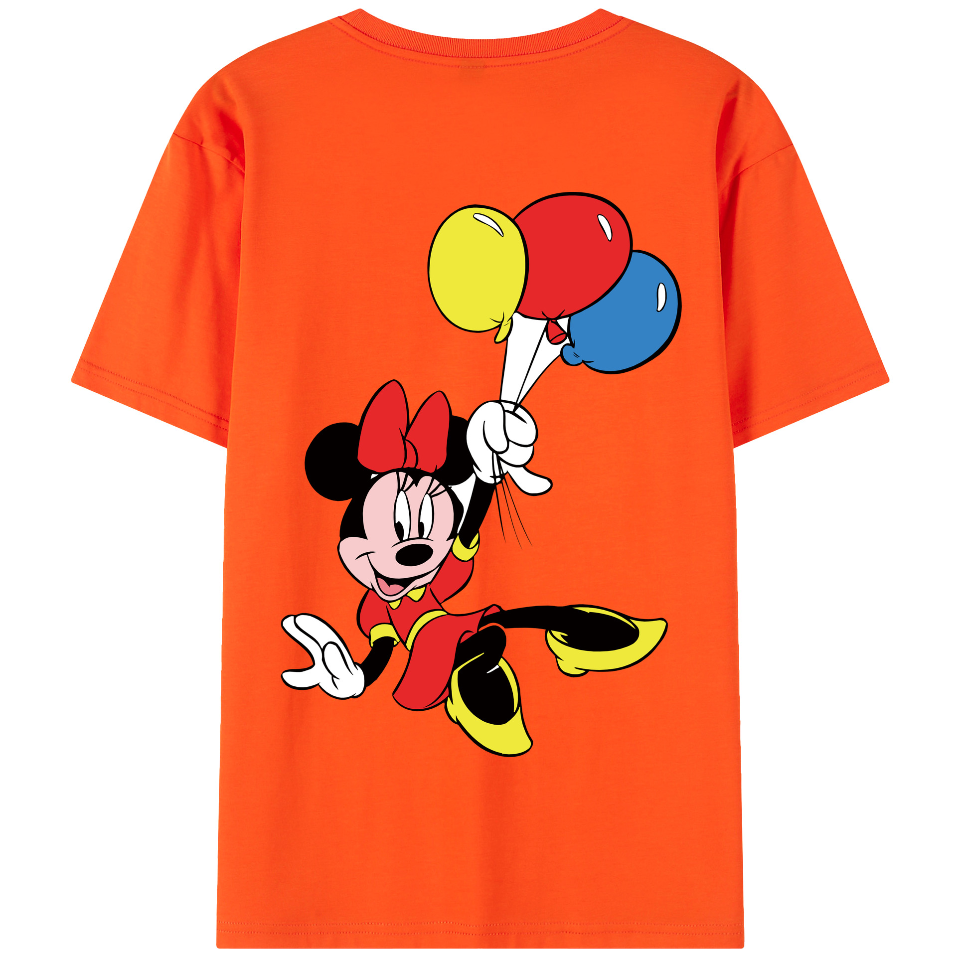 （画像用） ミッキーマウス Mickey Mouse 綿100％半袖Tシャツ（背面プリント）