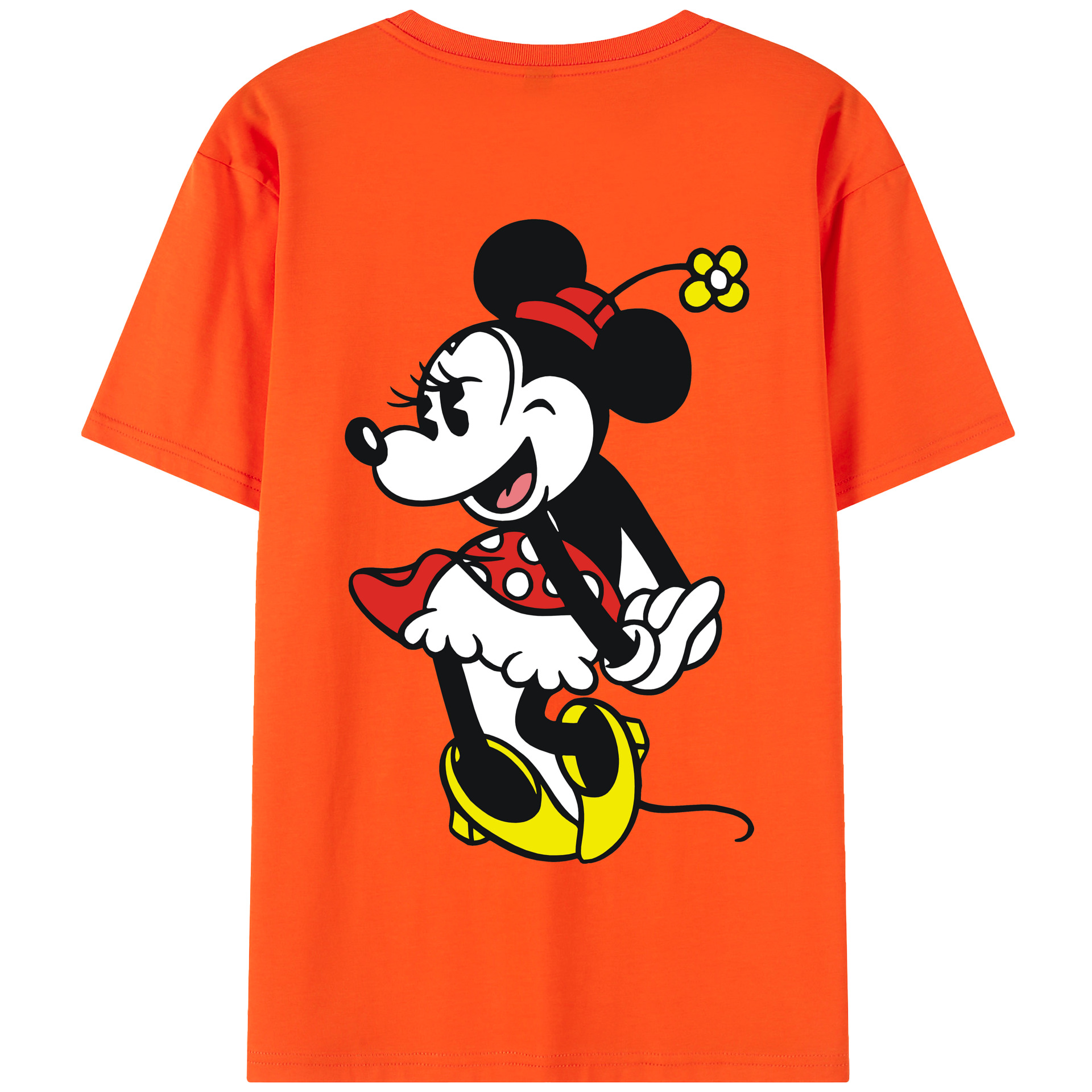 （画像用） ミッキーマウス Mickey Mouse 綿100％半袖Tシャツ（背面プリント）