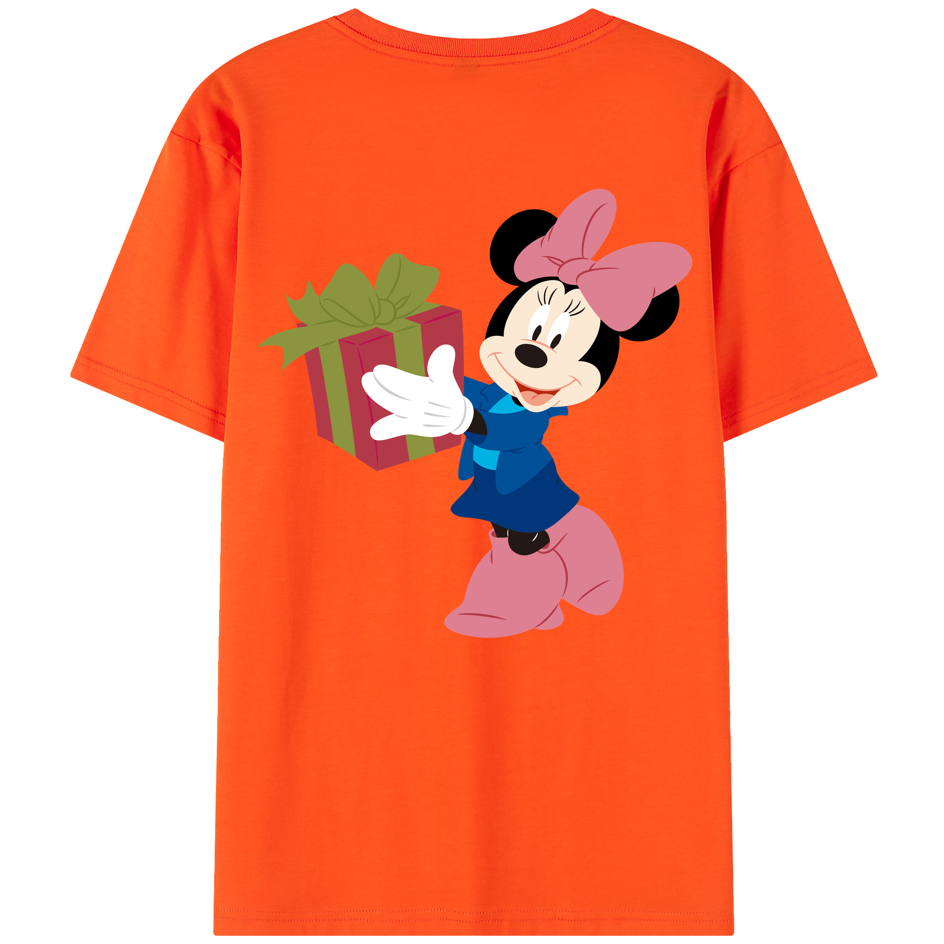 （画像用） ミッキーマウス Mickey Mouse 綿100％半袖Tシャツ（背面プリント）