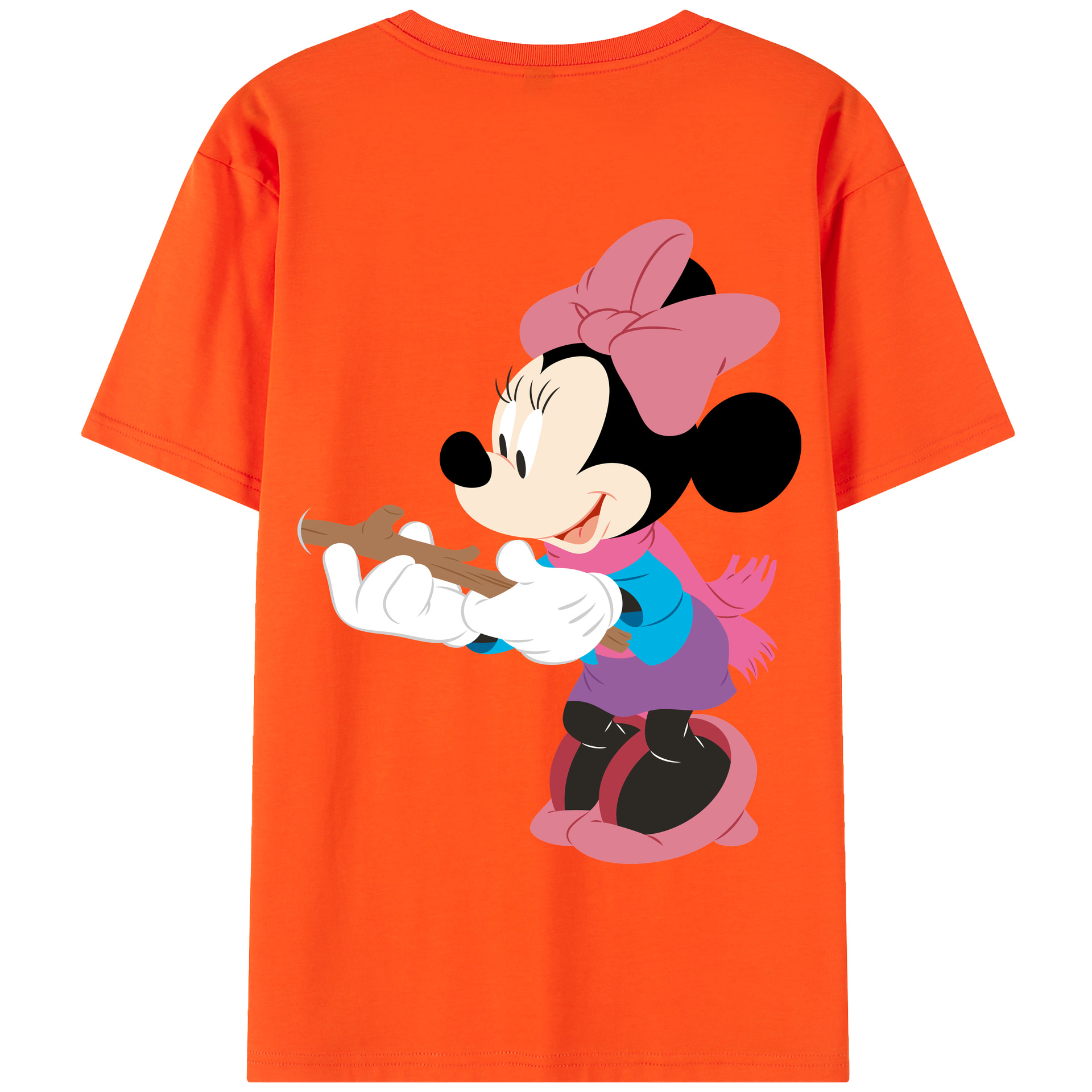 （画像用） ミッキーマウス Mickey Mouse 綿100％半袖Tシャツ（背面プリント）