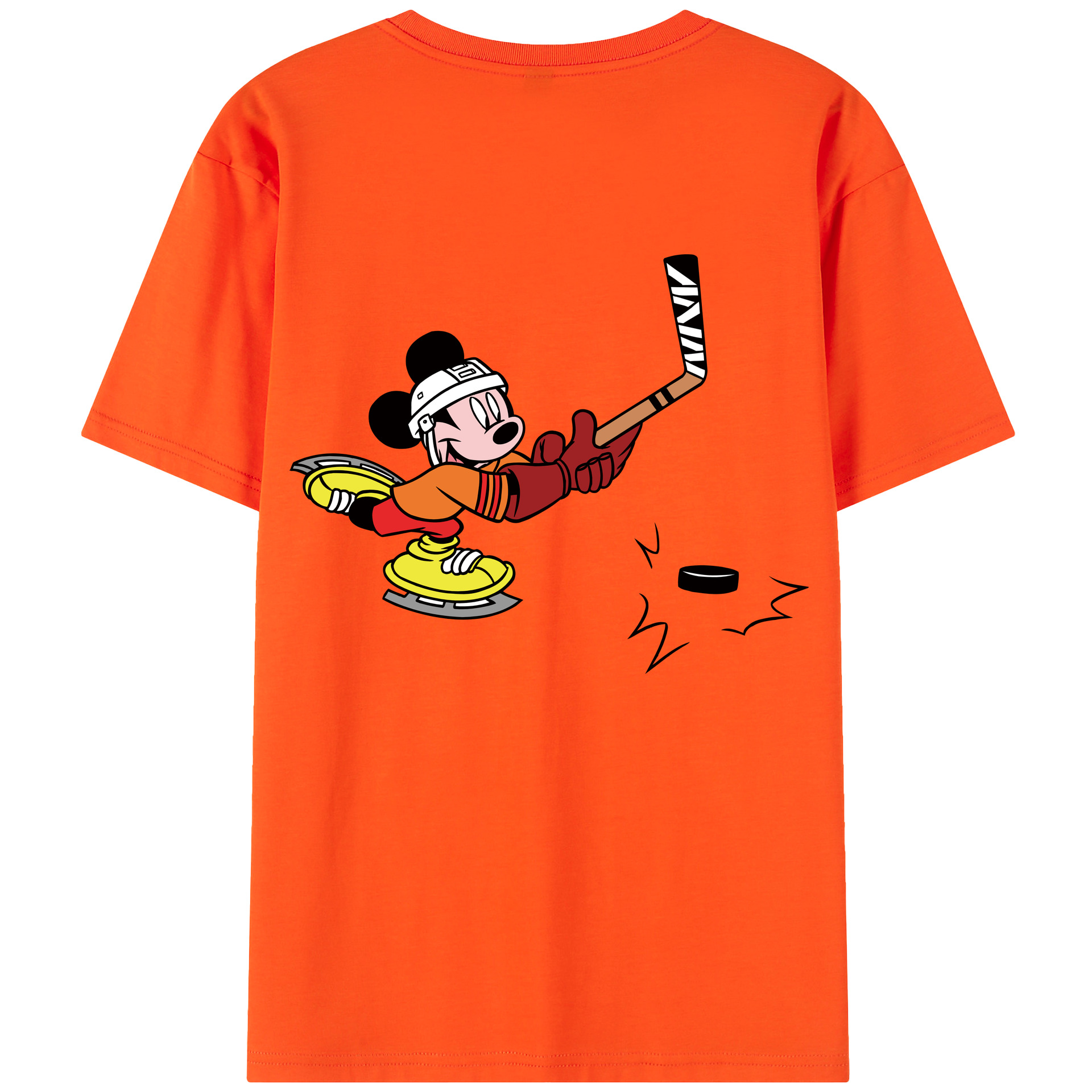 （画像用） ミッキーマウス Mickey Mouse 綿100％半袖Tシャツ（背面プリント）