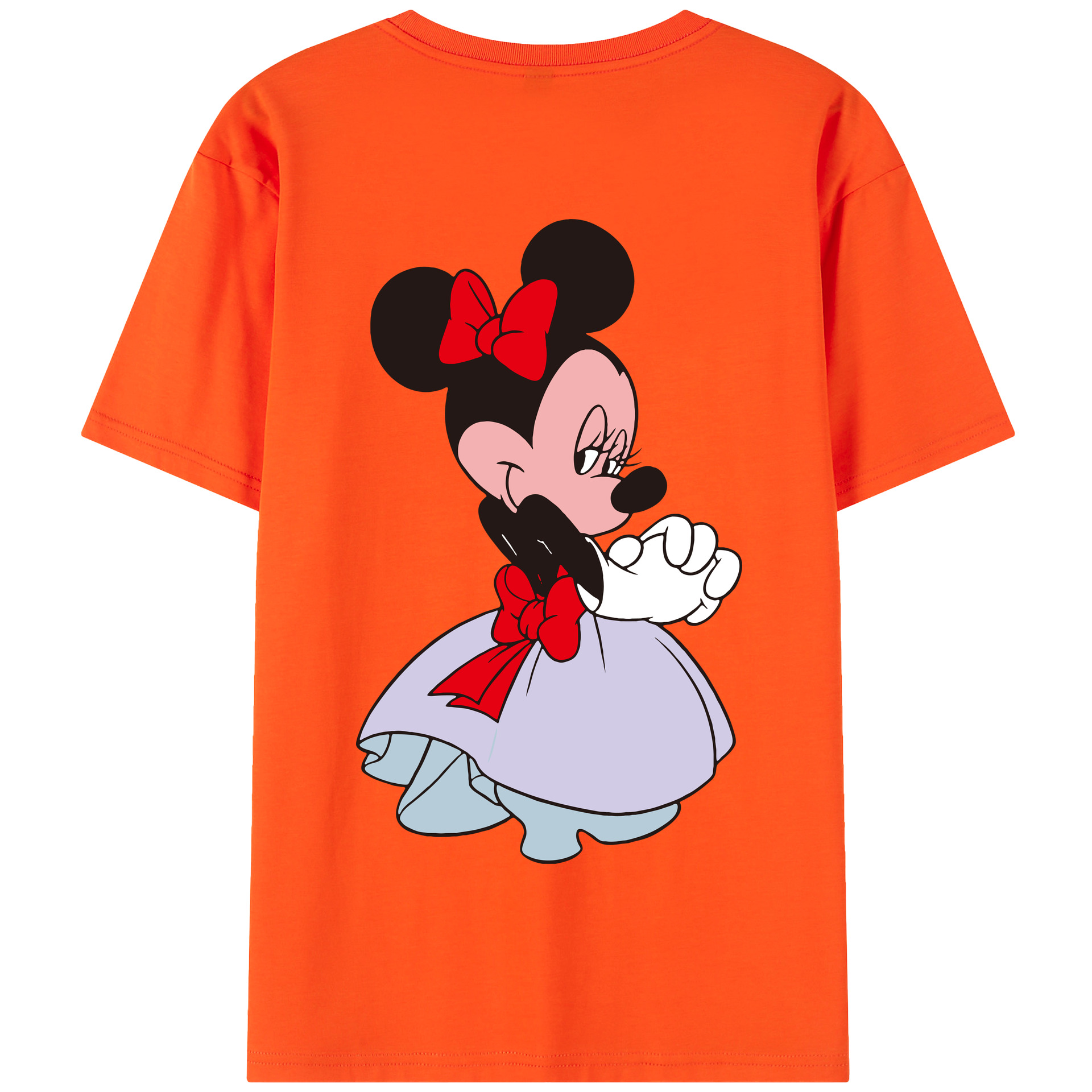 （画像用） ミッキーマウス Mickey Mouse 綿100％半袖Tシャツ（背面プリント）