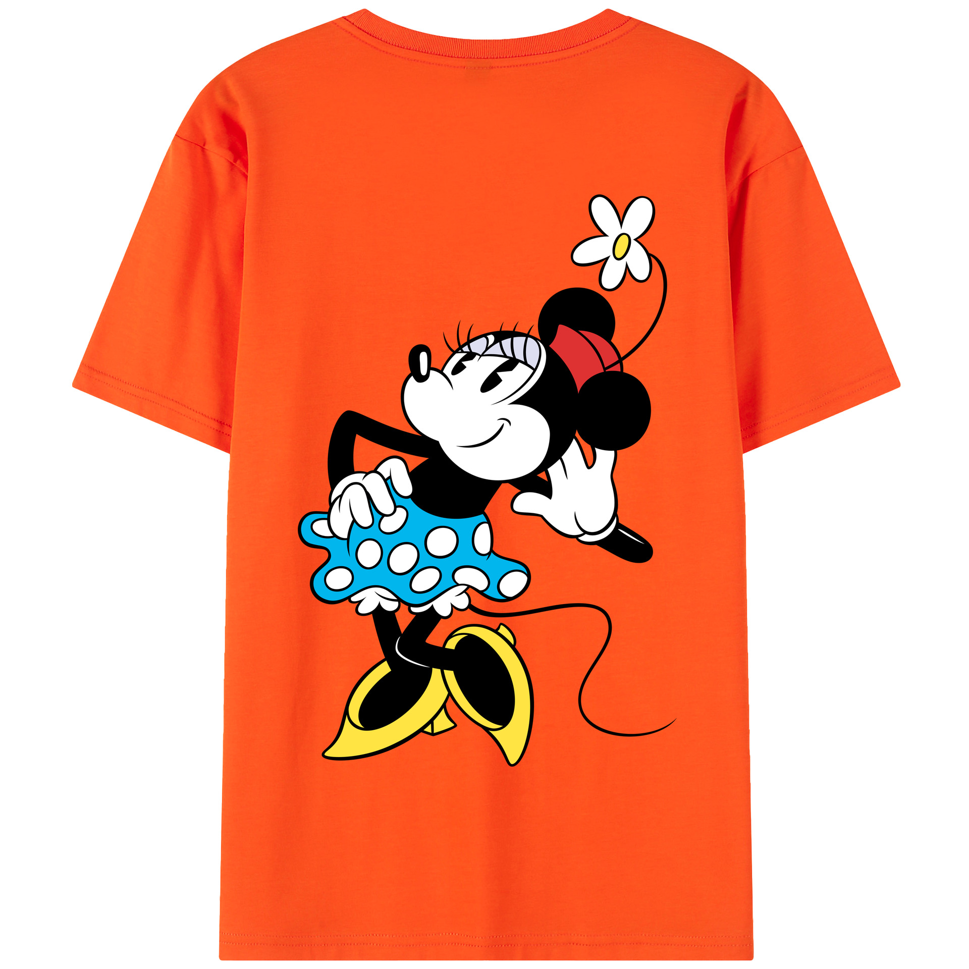 （画像用） ミッキーマウス Mickey Mouse 綿100％半袖Tシャツ（背面プリント）