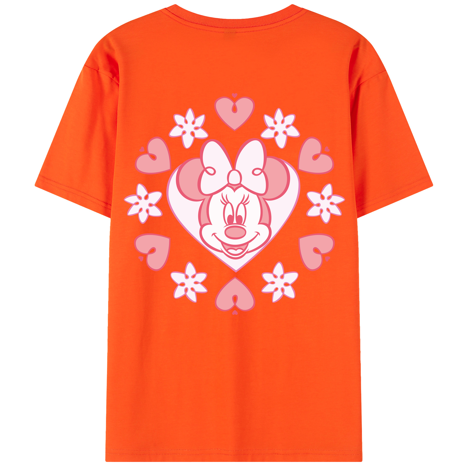 （画像用） ミッキーマウス Mickey Mouse 綿100％半袖Tシャツ（背面プリント）