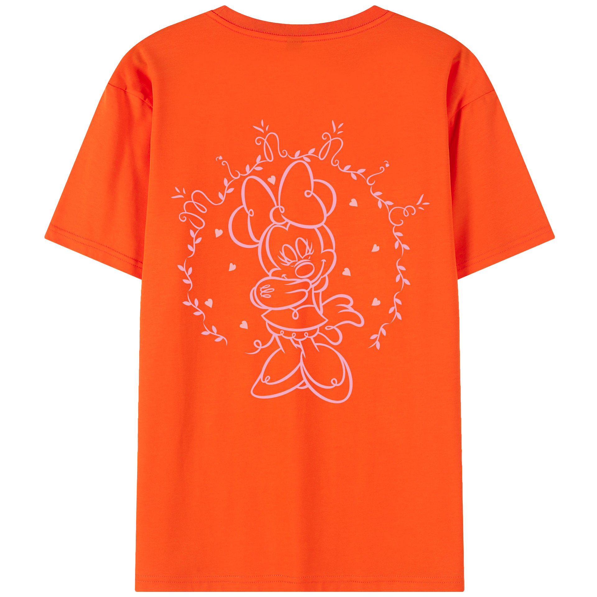 （画像用） ミッキーマウス Mickey Mouse 綿100％半袖Tシャツ（背面プリント）