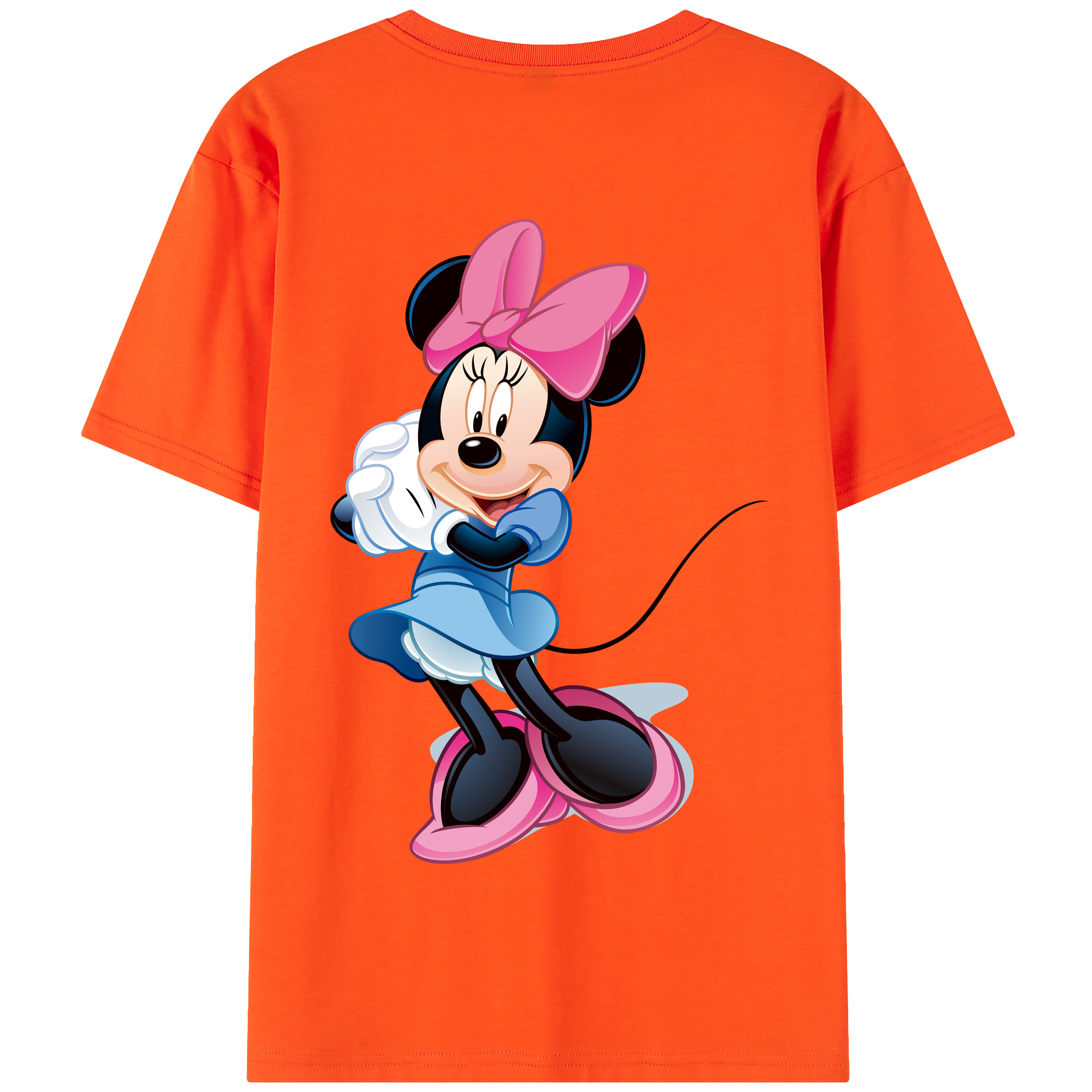（画像用） ミッキーマウス Mickey Mouse 綿100％半袖Tシャツ（背面プリント）