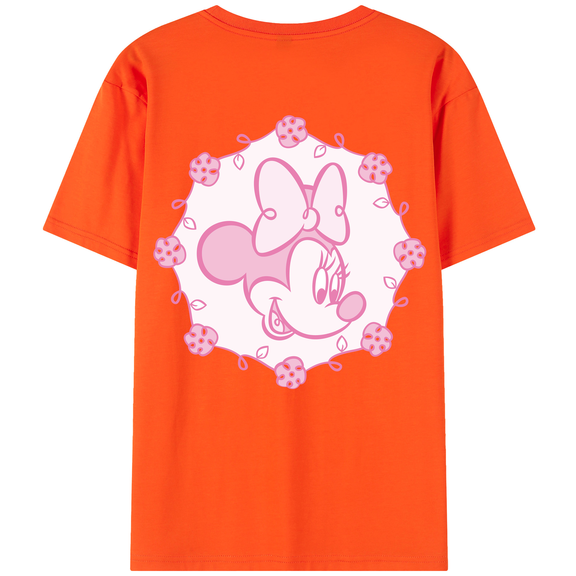 （画像用） ミッキーマウス Mickey Mouse 綿100％半袖Tシャツ（背面プリント）