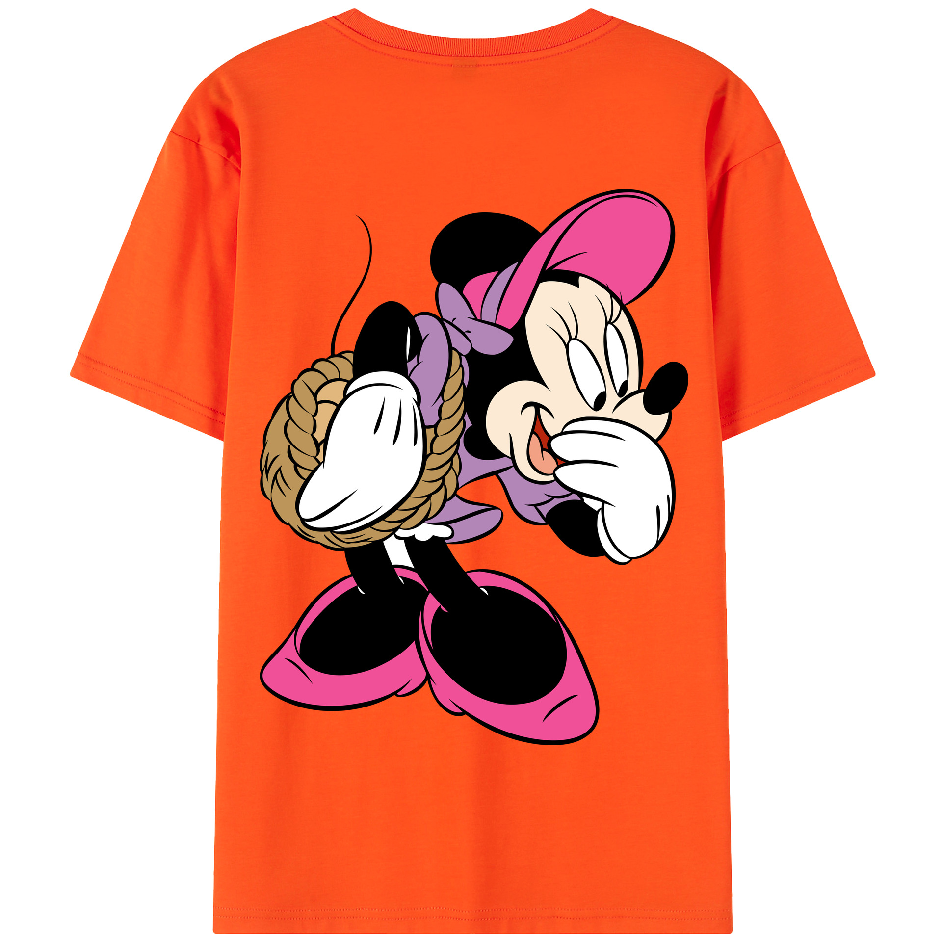 （画像用） ミッキーマウス Mickey Mouse 綿100％半袖Tシャツ（背面プリント）
