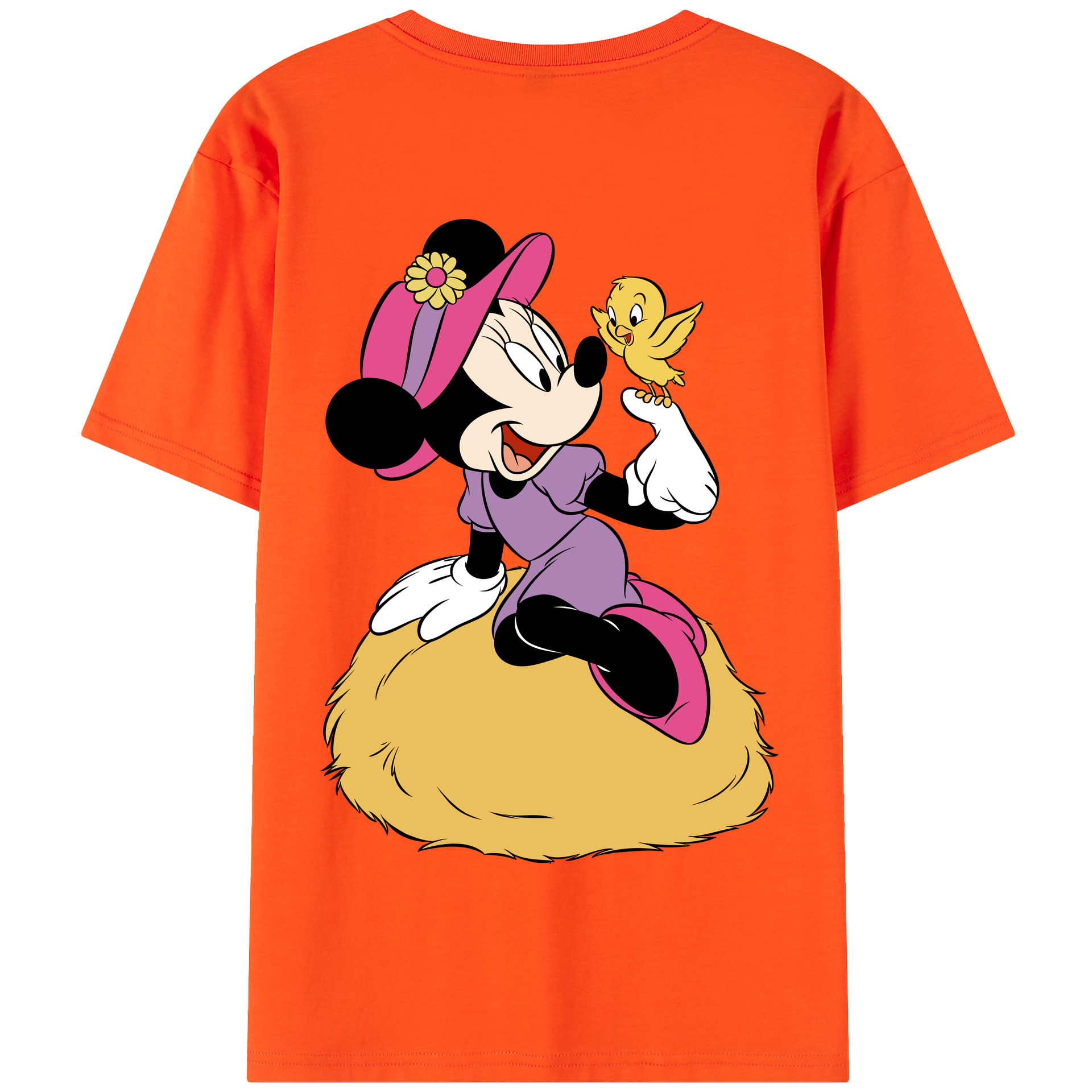 （画像用） ミッキーマウス Mickey Mouse 綿100％半袖Tシャツ（背面プリント）