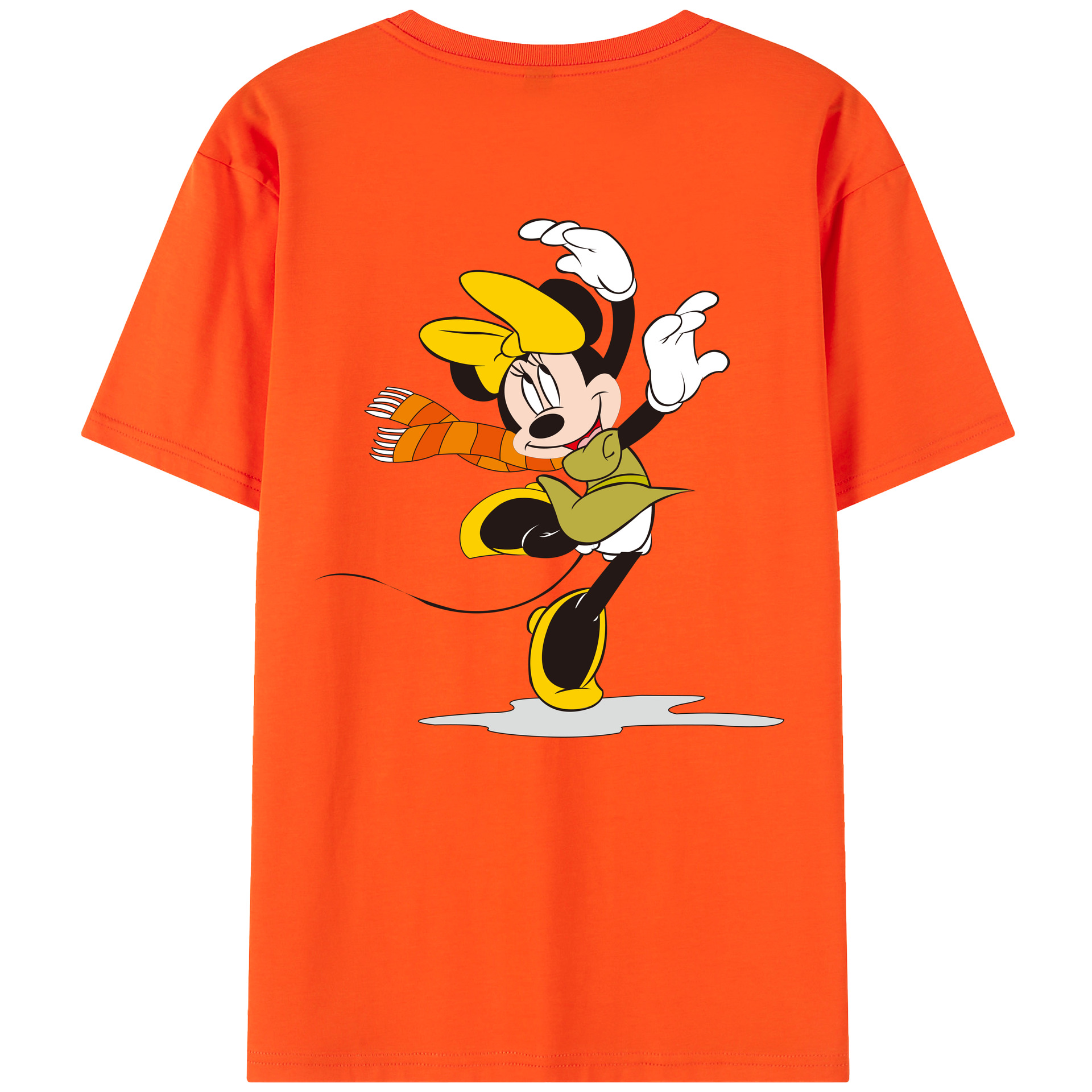 （画像用） ミッキーマウス Mickey Mouse 綿100％半袖Tシャツ（背面プリント）
