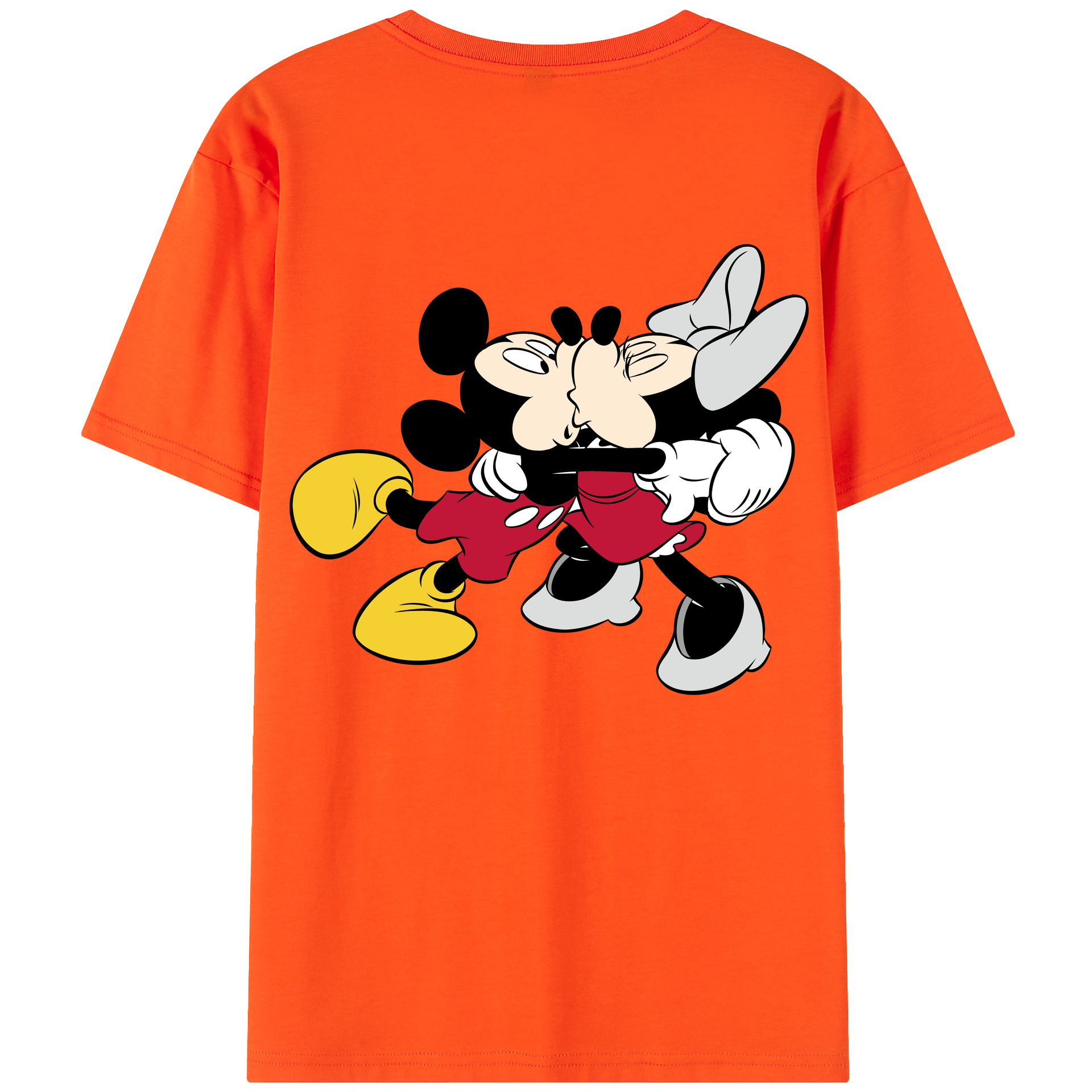 （画像用） ミッキーマウス Mickey Mouse 綿100％半袖Tシャツ（背面プリント）