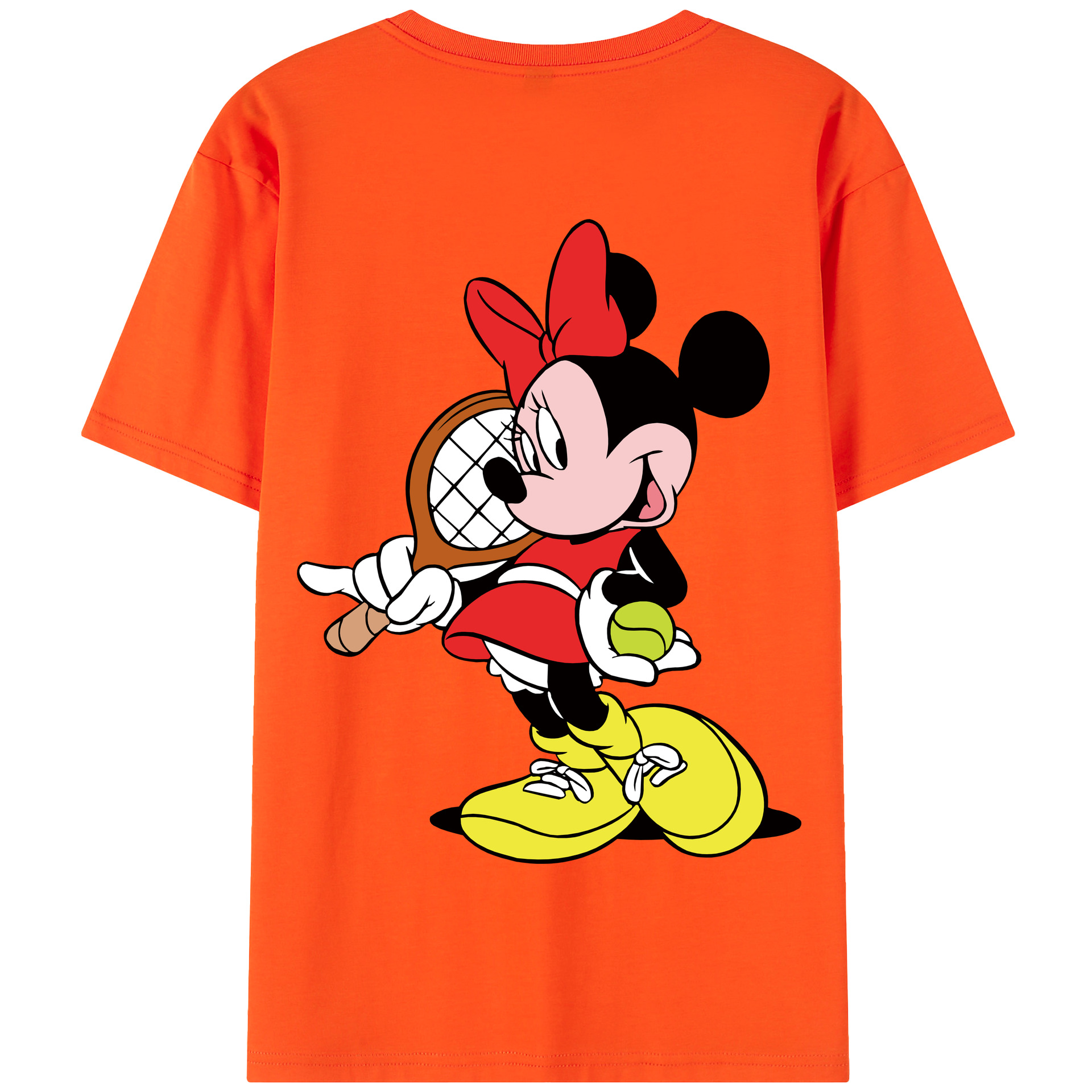 （画像用） ミッキーマウス Mickey Mouse 綿100％半袖Tシャツ（背面プリント）