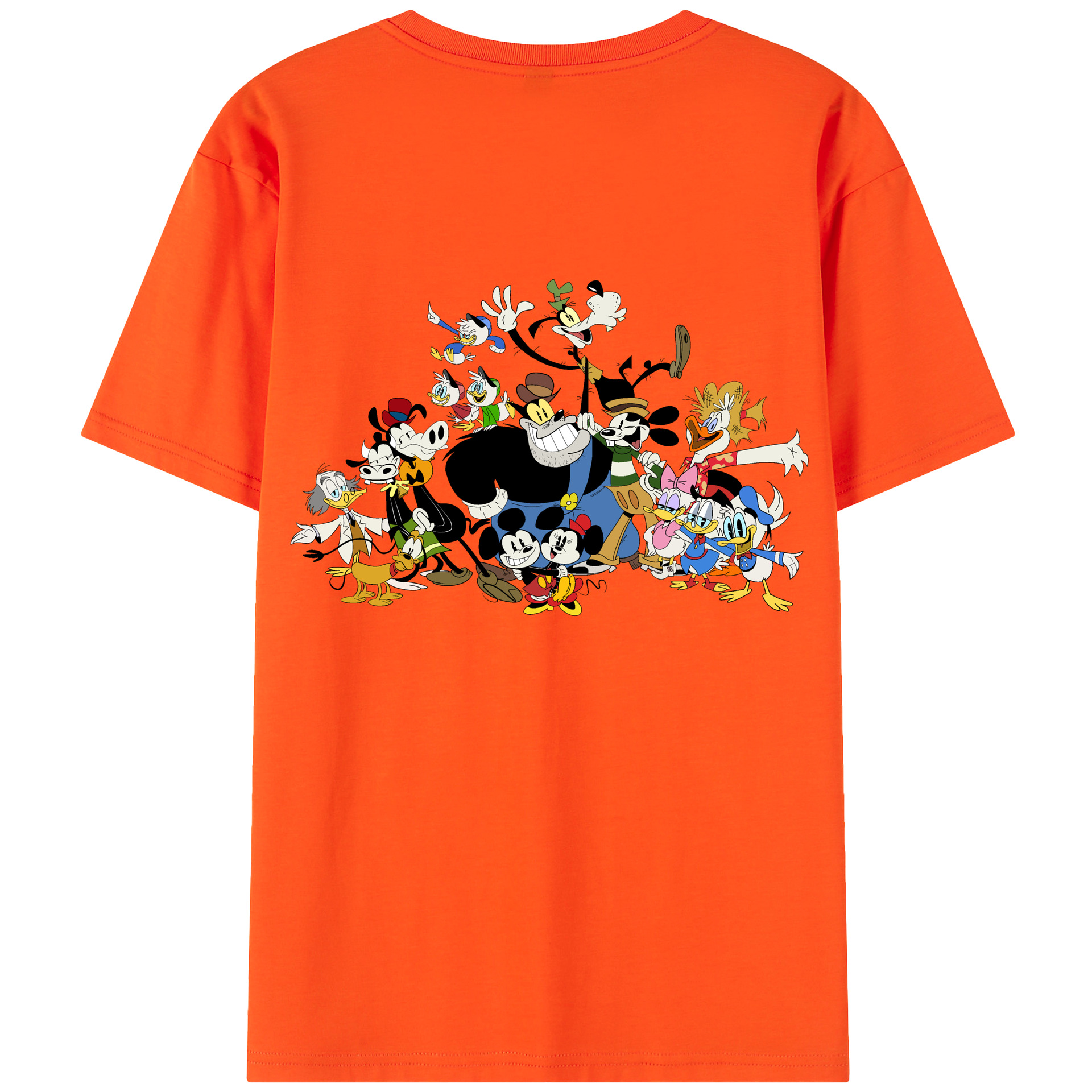 （画像用） ミッキーマウス Mickey Mouse 綿100％半袖Tシャツ（背面プリント）