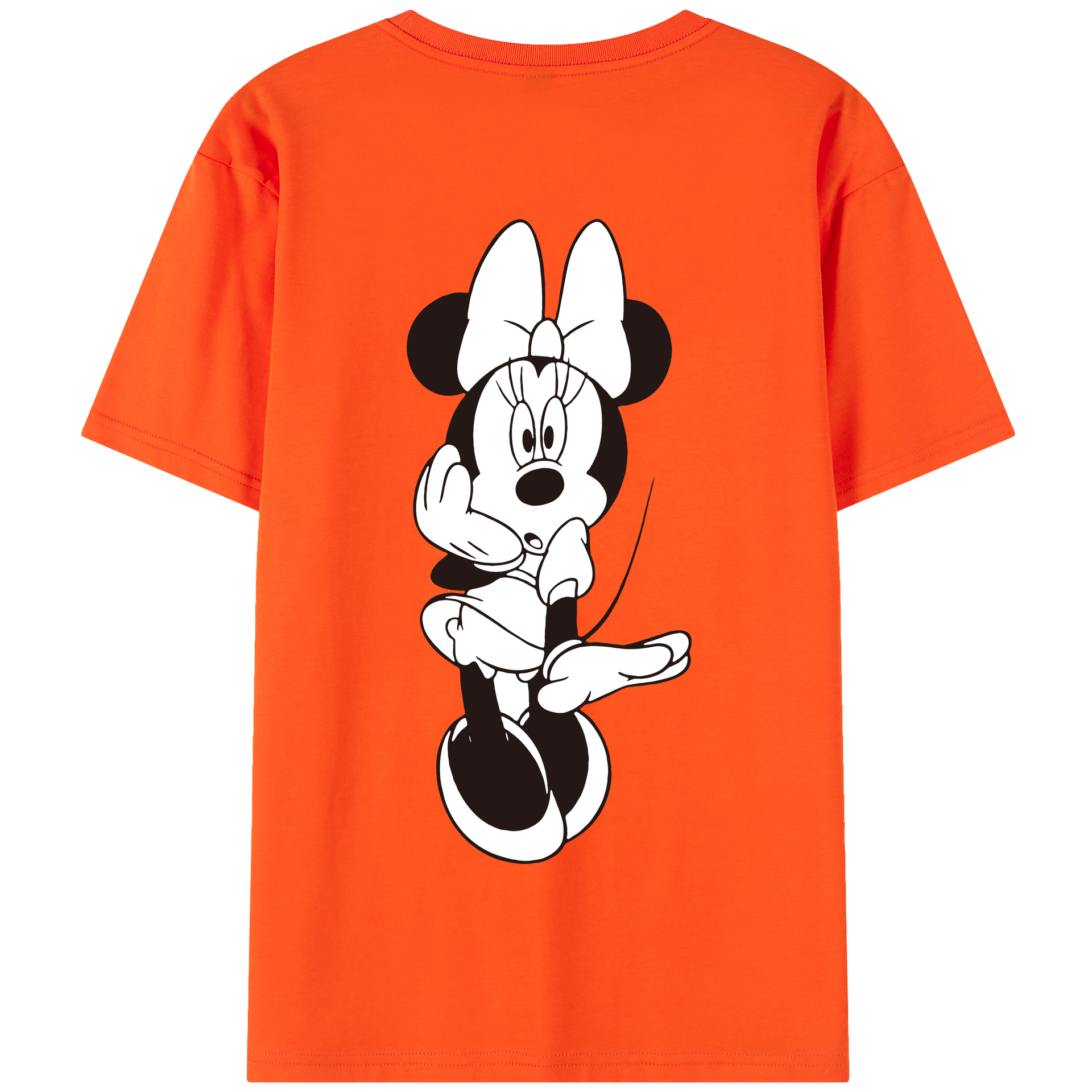 （画像用） ミッキーマウス Mickey Mouse 綿100％半袖Tシャツ（背面プリント）