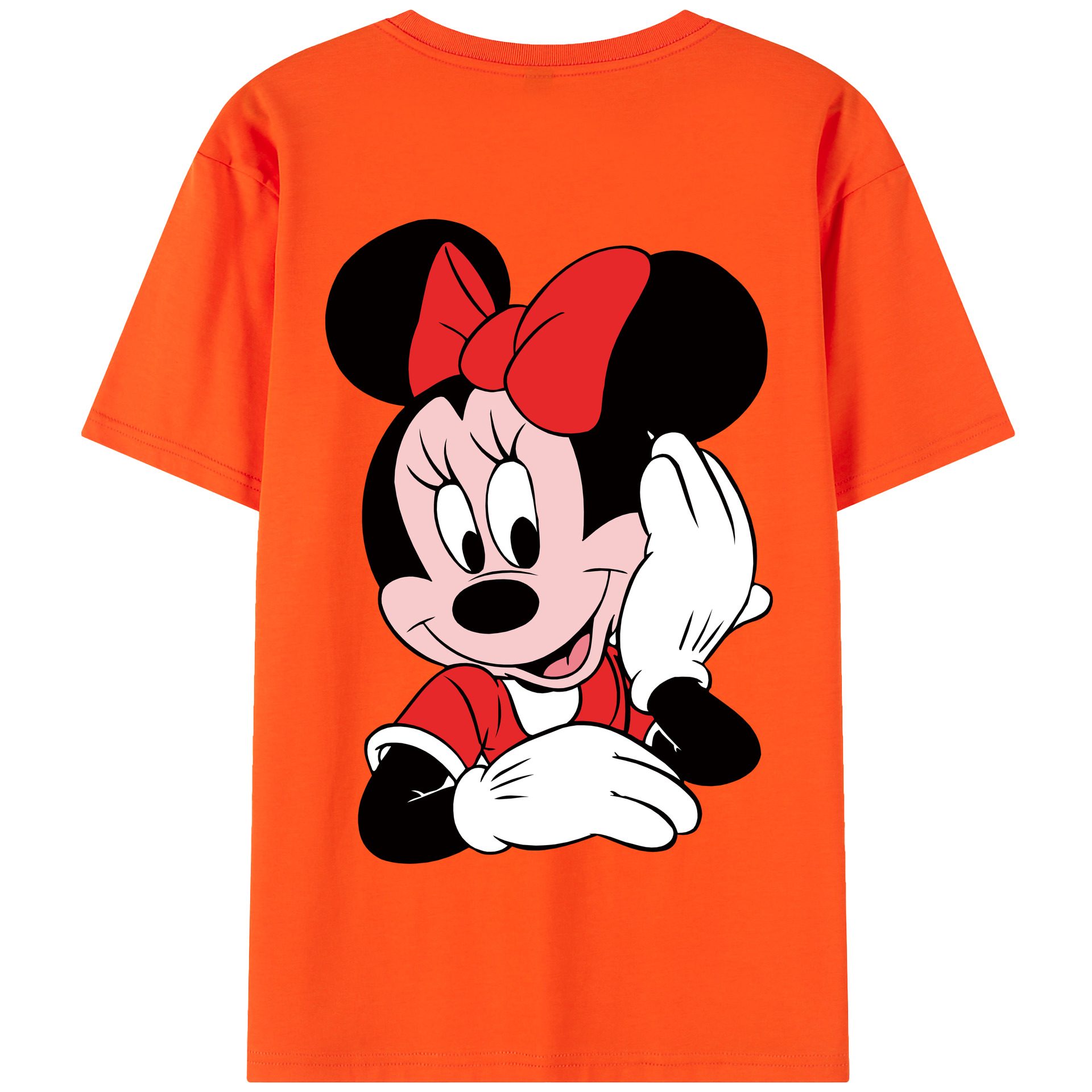 （画像用） ミッキーマウス Mickey Mouse 綿100％半袖Tシャツ（背面プリント）