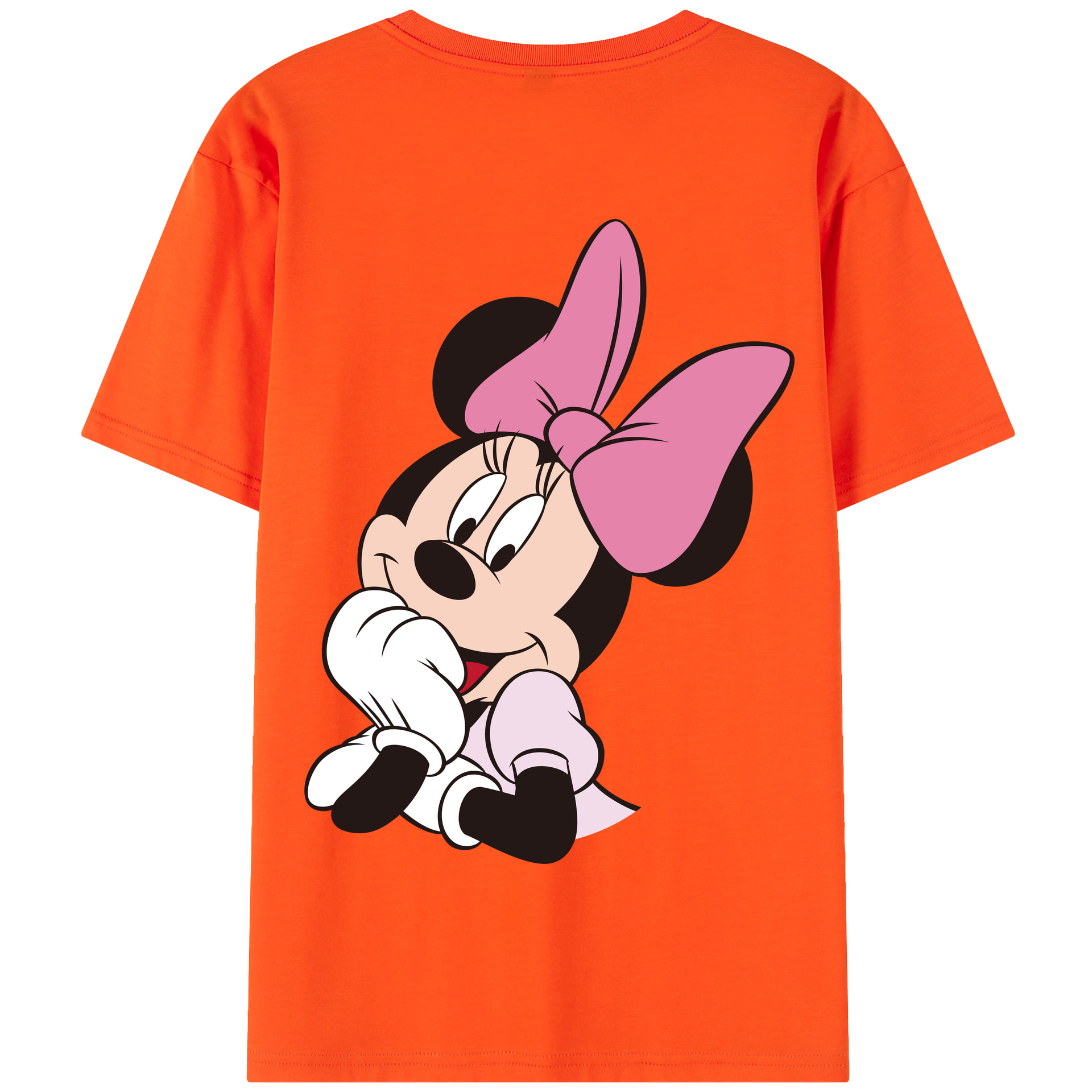 （画像用） ミッキーマウス Mickey Mouse 綿100％半袖Tシャツ（背面プリント）