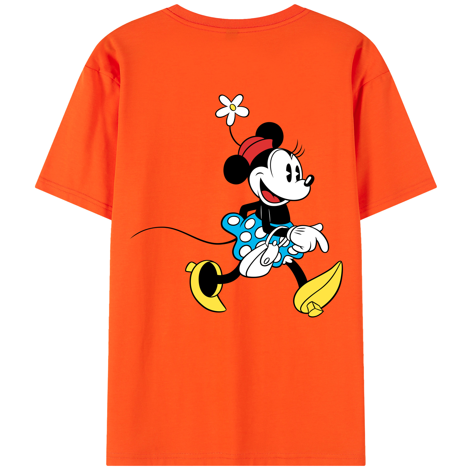 （画像用） ミッキーマウス Mickey Mouse 綿100％半袖Tシャツ（背面プリント）
