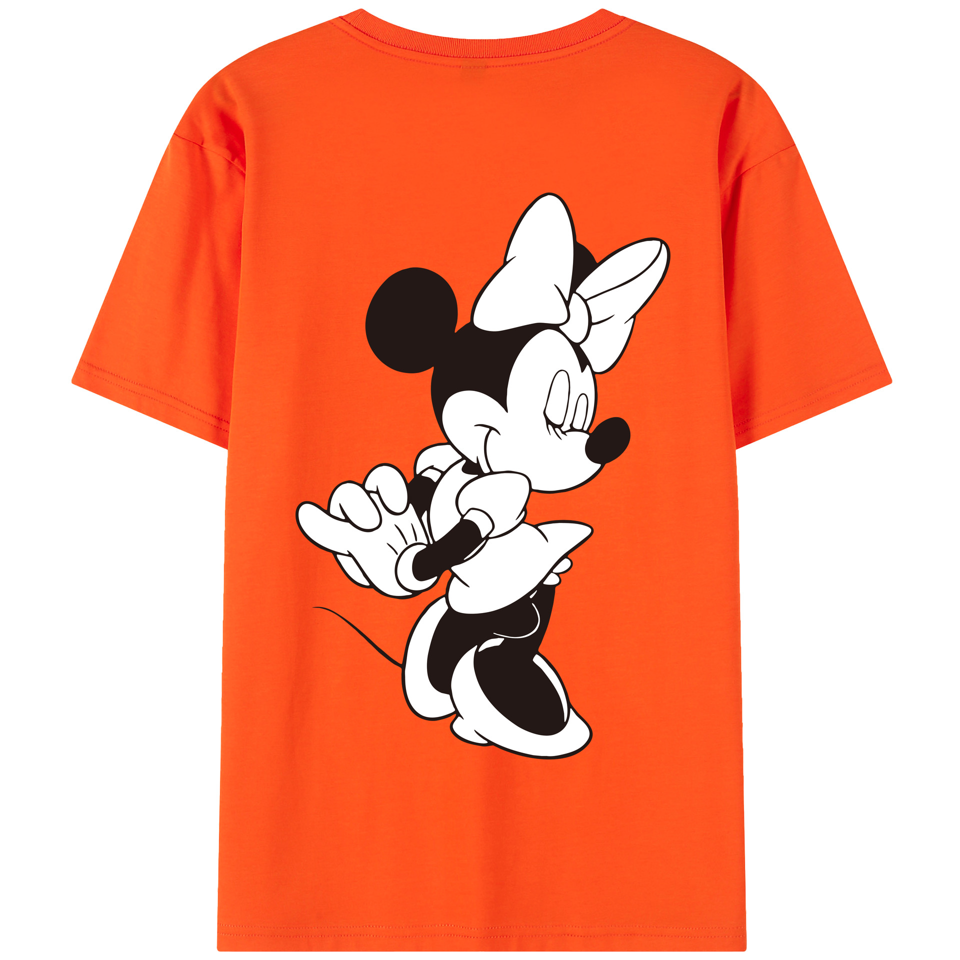 （画像用） ミッキーマウス Mickey Mouse 綿100％半袖Tシャツ（背面プリント）