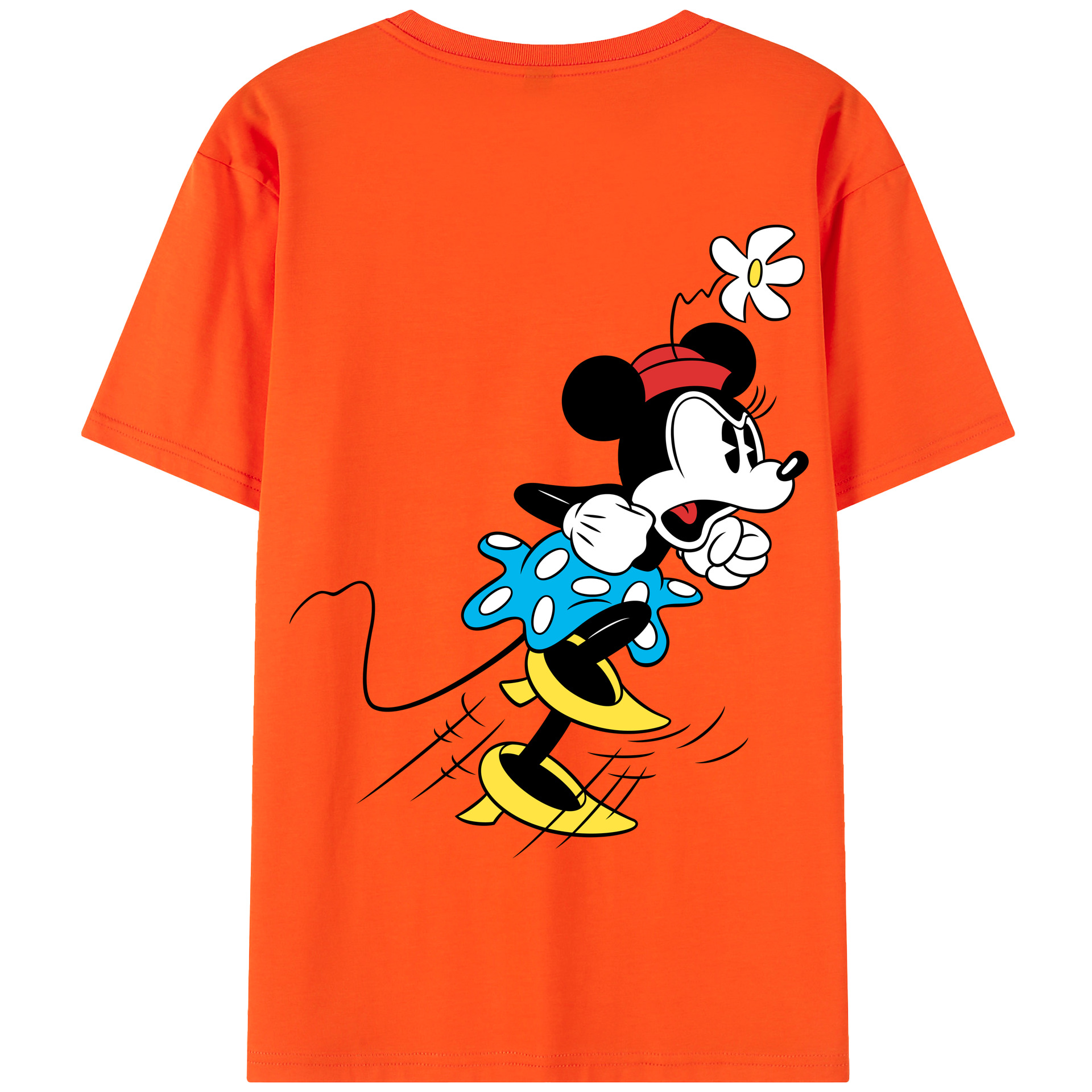 （画像用） ミッキーマウス Mickey Mouse 綿100％半袖Tシャツ（背面プリント）