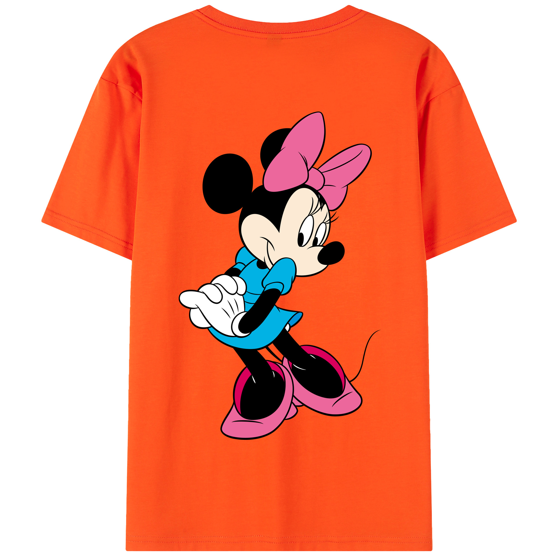 （画像用） ミッキーマウス Mickey Mouse 綿100％半袖Tシャツ（背面プリント）
