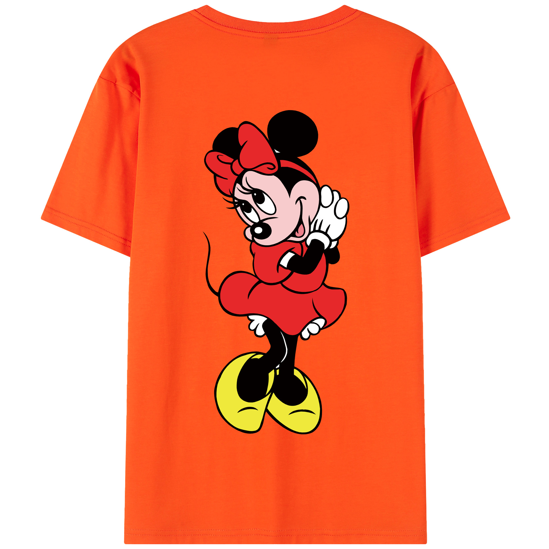 （画像用） ミッキーマウス Mickey Mouse 綿100％半袖Tシャツ（背面プリント）