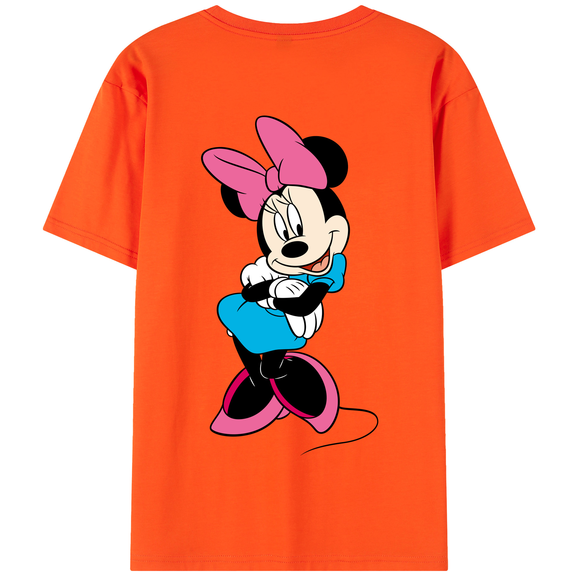 （画像用） ミッキーマウス Mickey Mouse 綿100％半袖Tシャツ（背面プリント）
