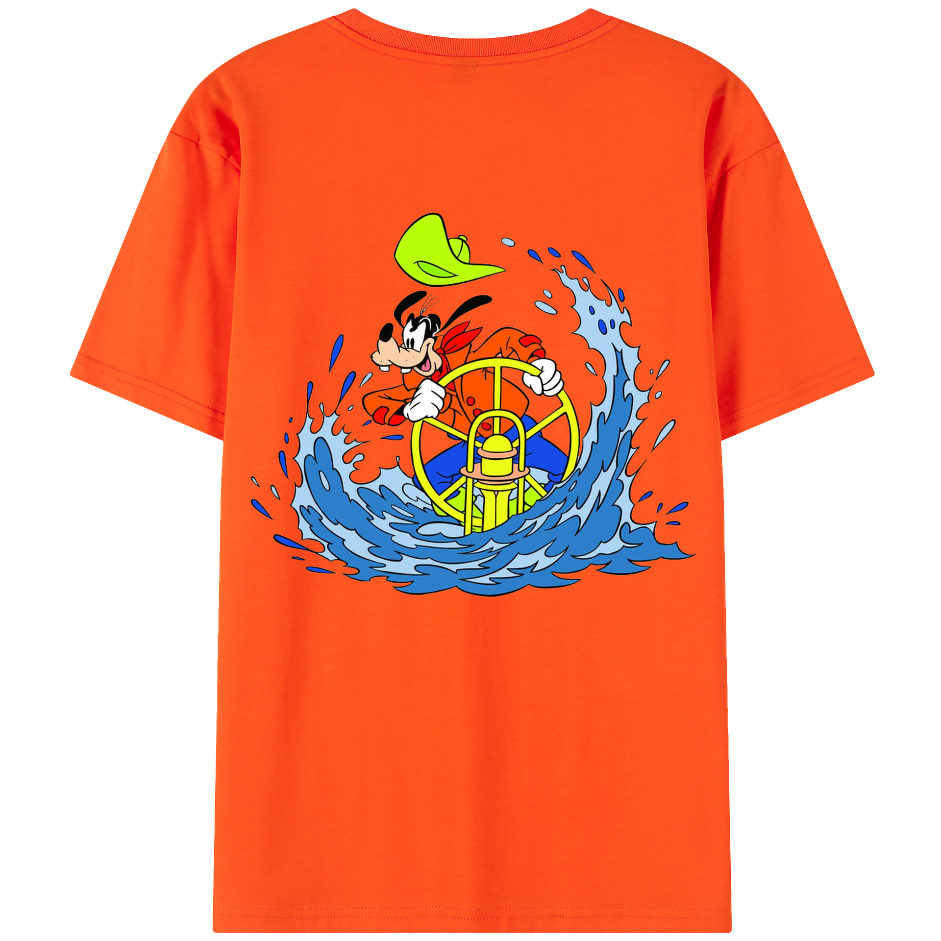 （画像用） ミッキーマウス Mickey Mouse 綿100％半袖Tシャツ（背面プリント）