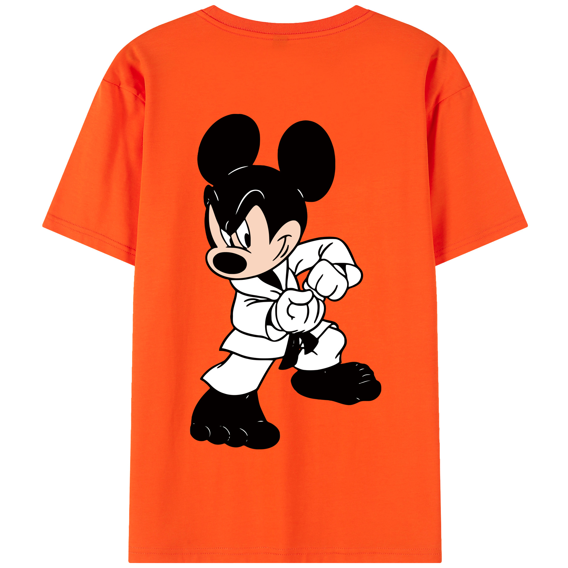 （画像用） ミッキーマウス Mickey Mouse 綿100％半袖Tシャツ（背面プリント）