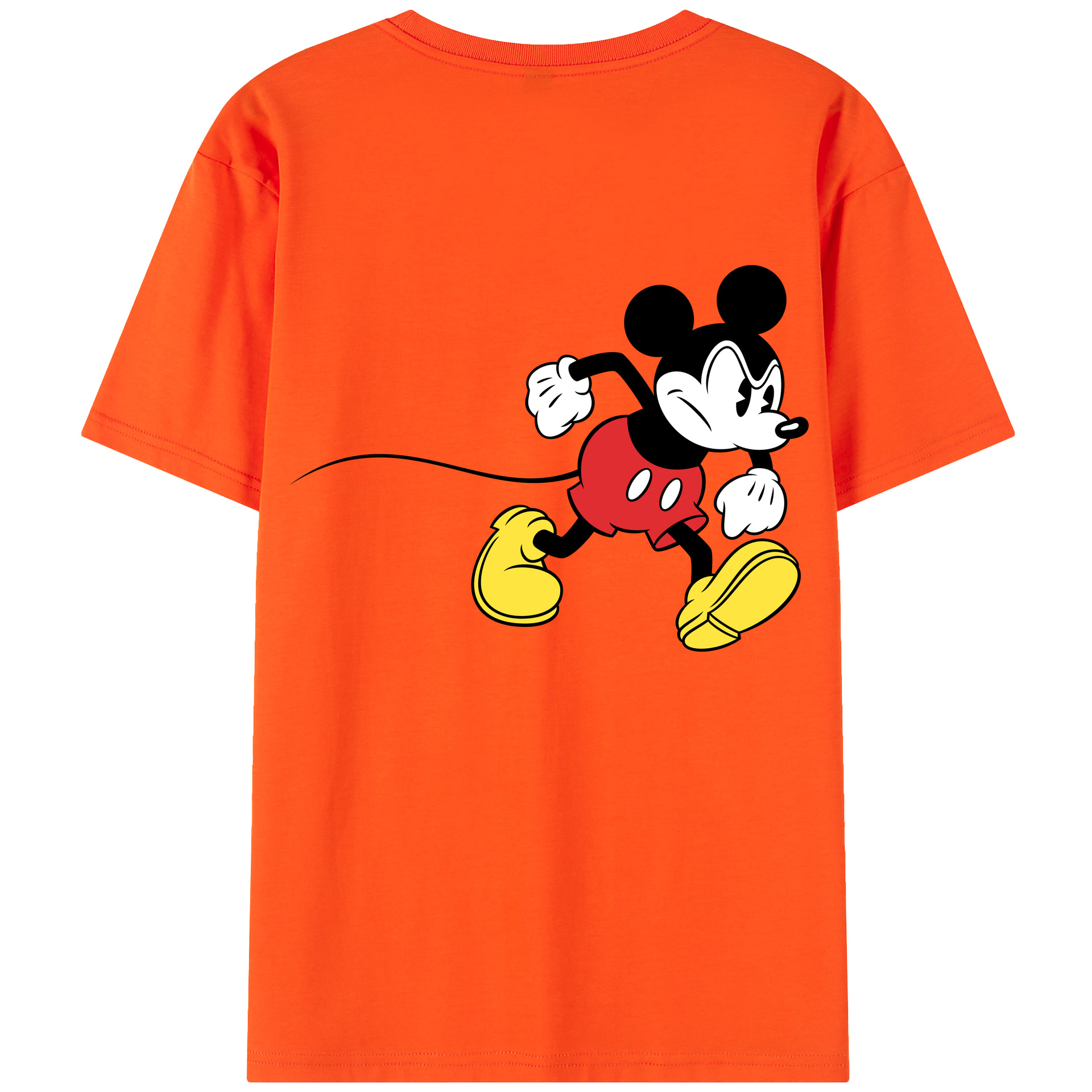 （画像用） ミッキーマウス Mickey Mouse 綿100％半袖Tシャツ（背面プリント）