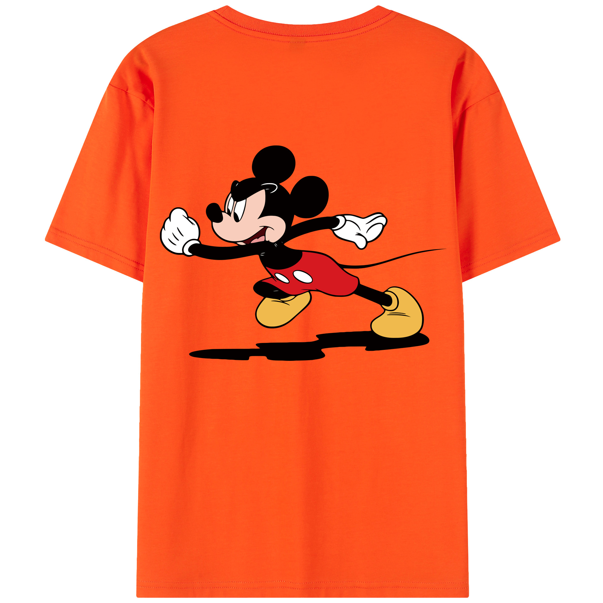 （画像用） ミッキーマウス Mickey Mouse 綿100％半袖Tシャツ（背面プリント）