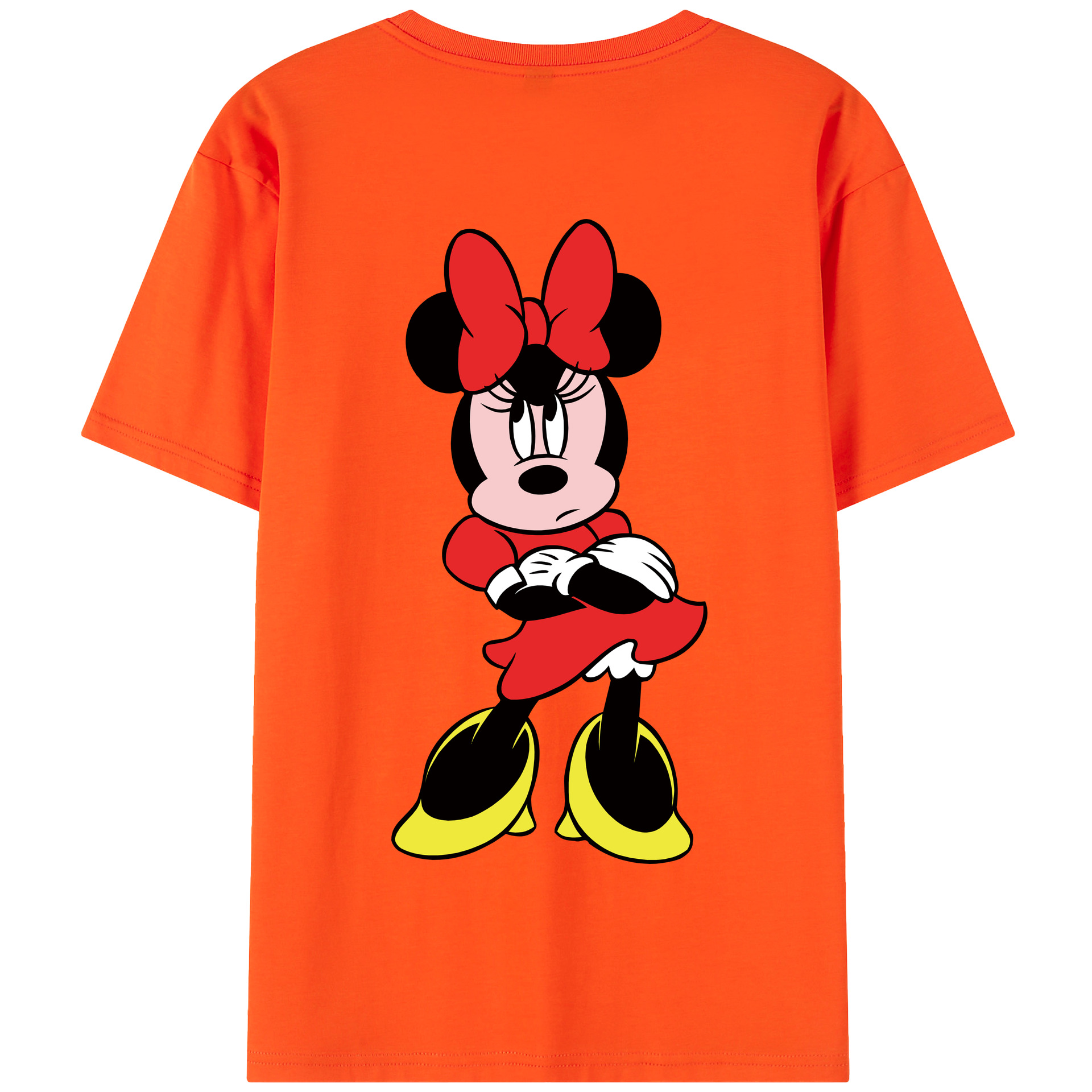 （画像用） ミッキーマウス Mickey Mouse 綿100％半袖Tシャツ（背面プリント）