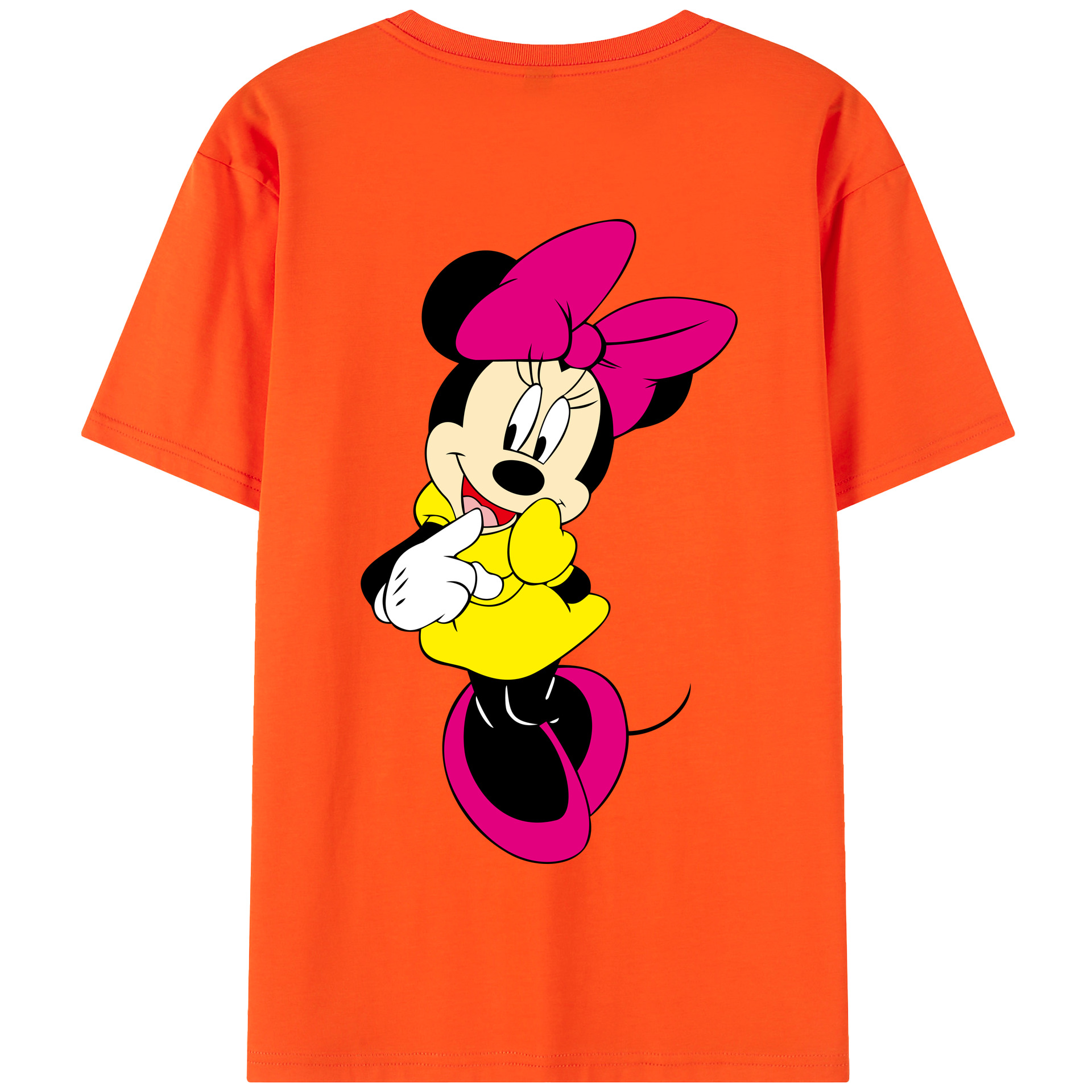 （画像用） ミッキーマウス Mickey Mouse 綿100％半袖Tシャツ（背面プリント）