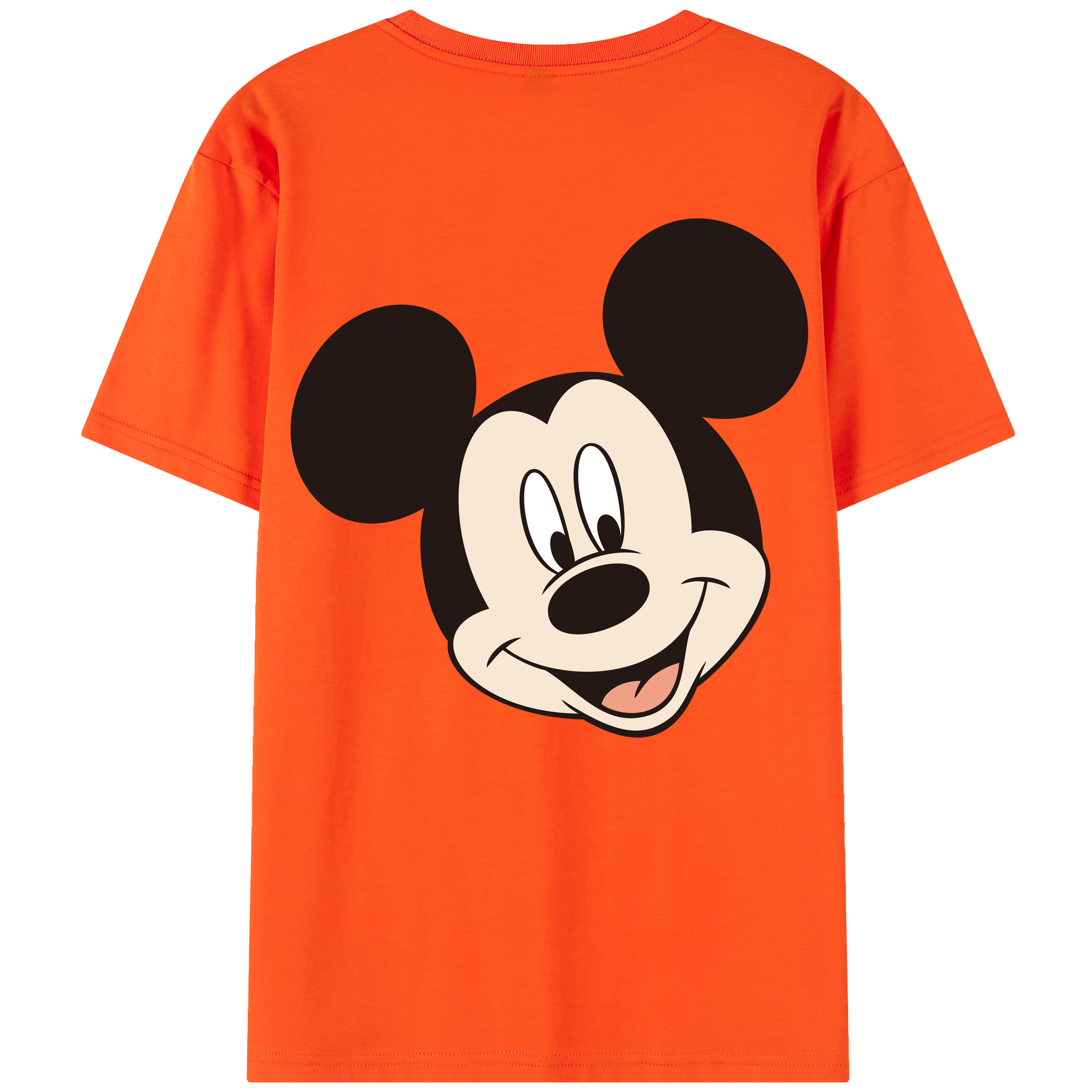 （画像用） ミッキーマウス Mickey Mouse 綿100％半袖Tシャツ（背面プリント）