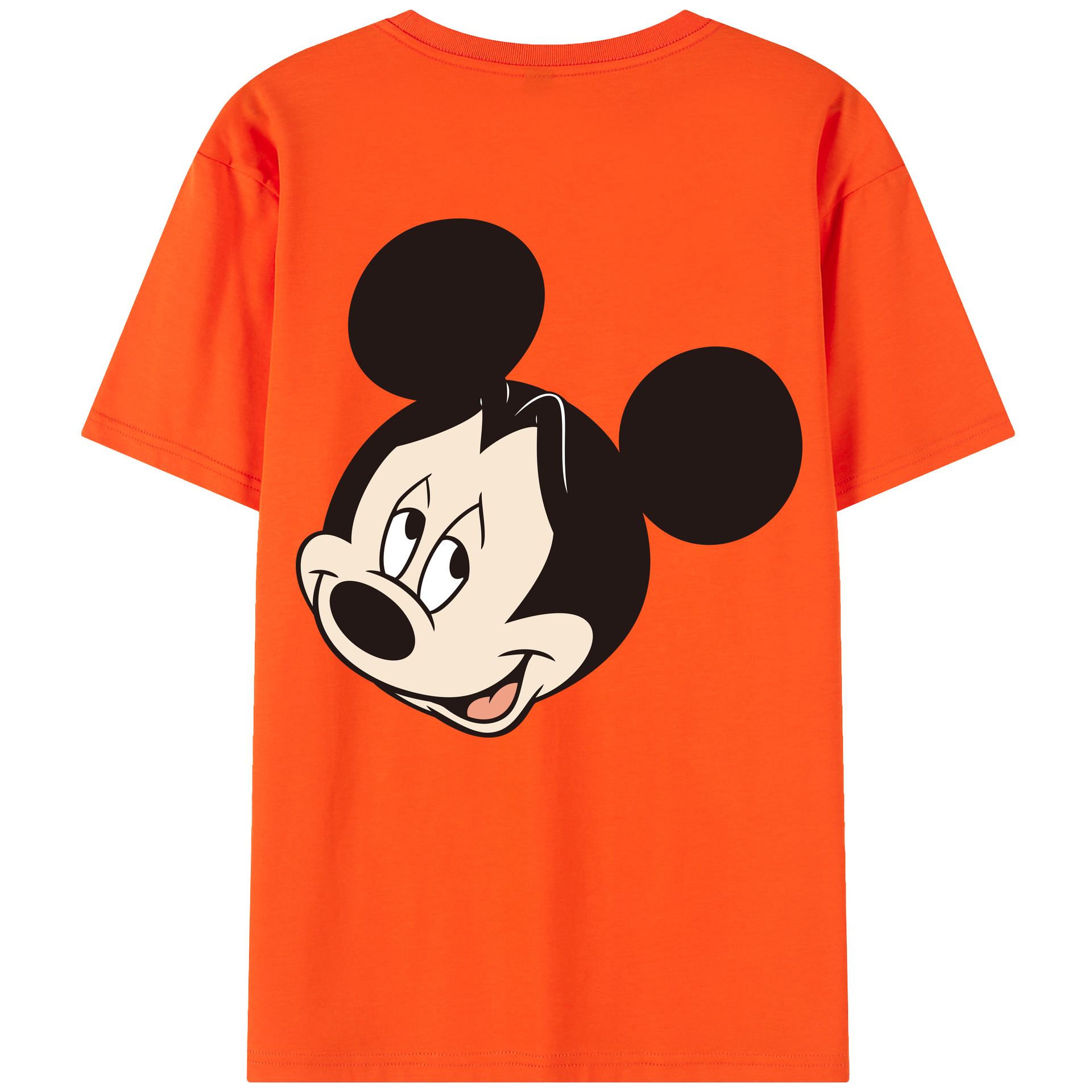 （画像用） ミッキーマウス Mickey Mouse 綿100％半袖Tシャツ（背面プリント）
