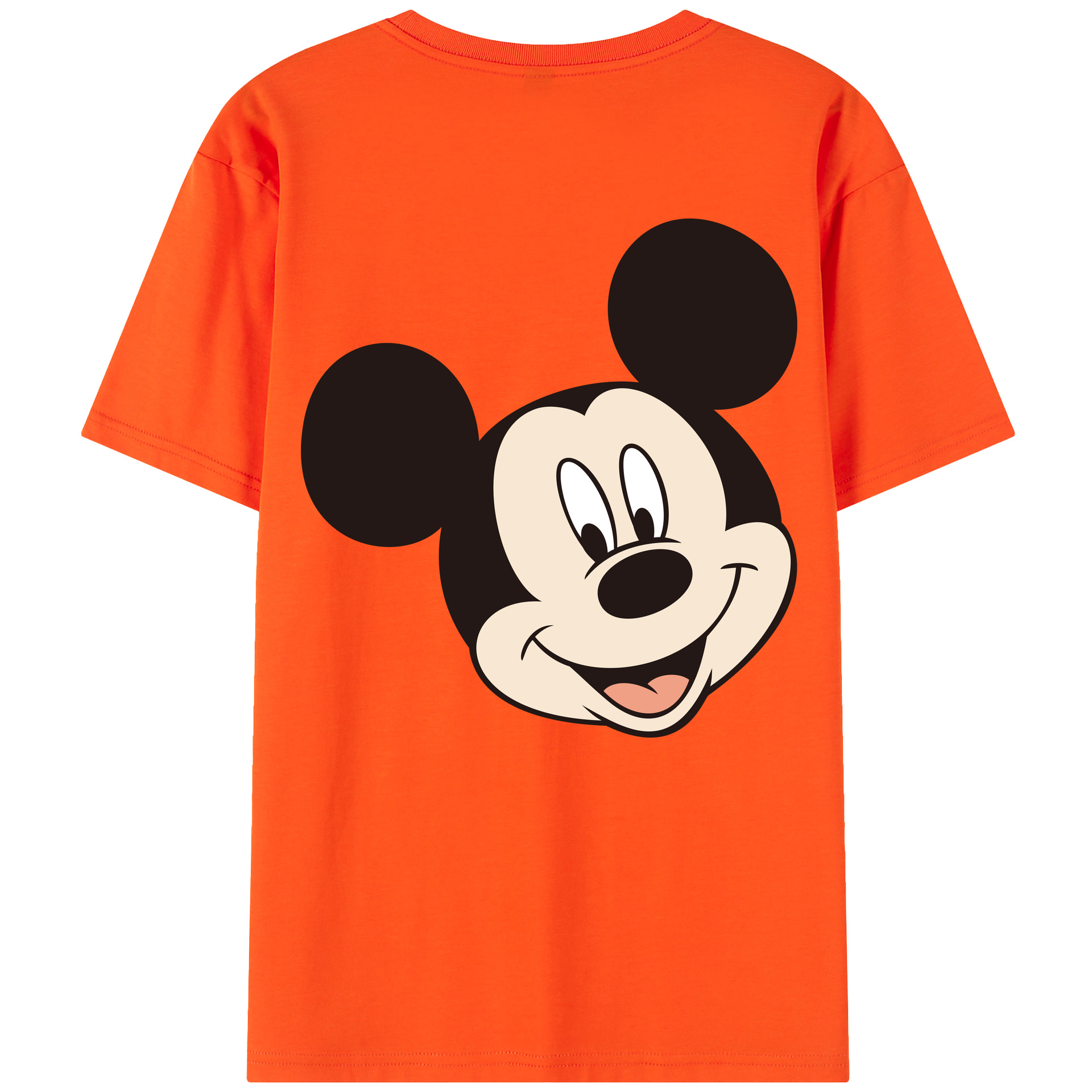 （画像用） ミッキーマウス Mickey Mouse 綿100％半袖Tシャツ（背面プリント）