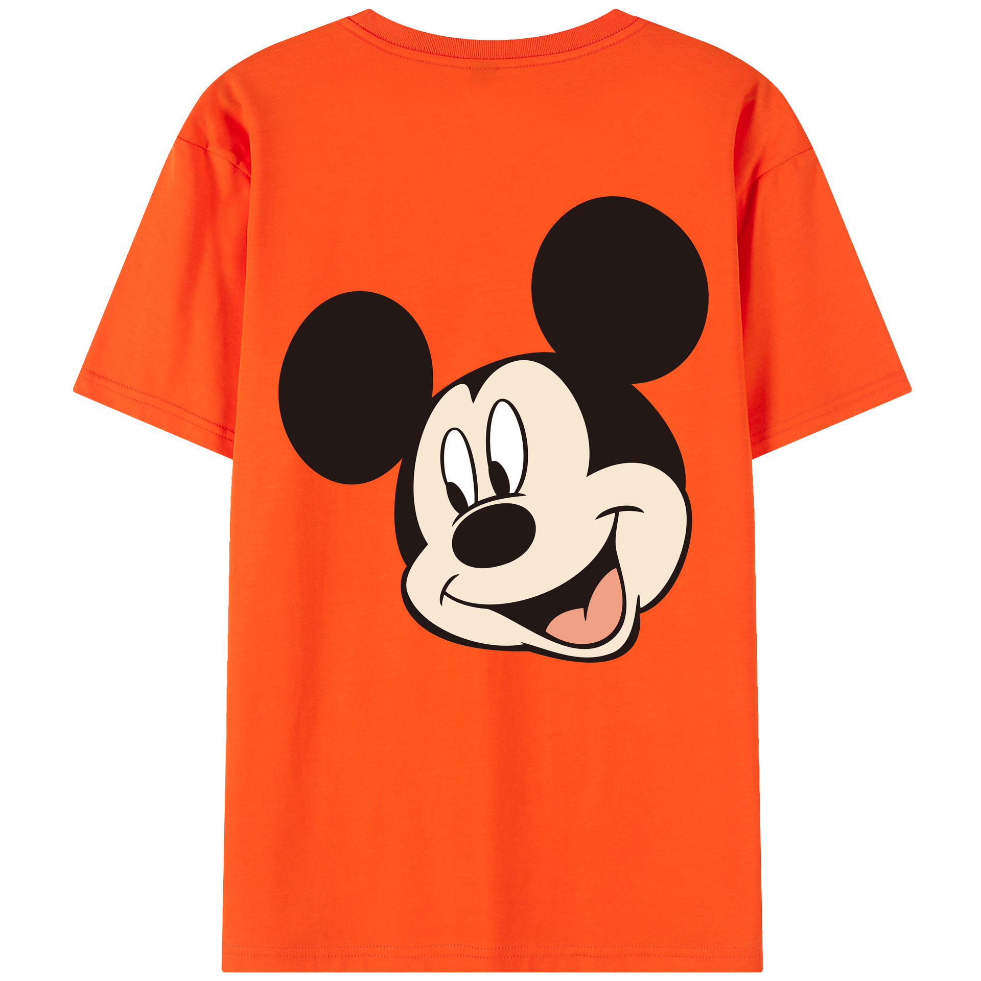 （画像用） ミッキーマウス Mickey Mouse 綿100％半袖Tシャツ（背面プリント）