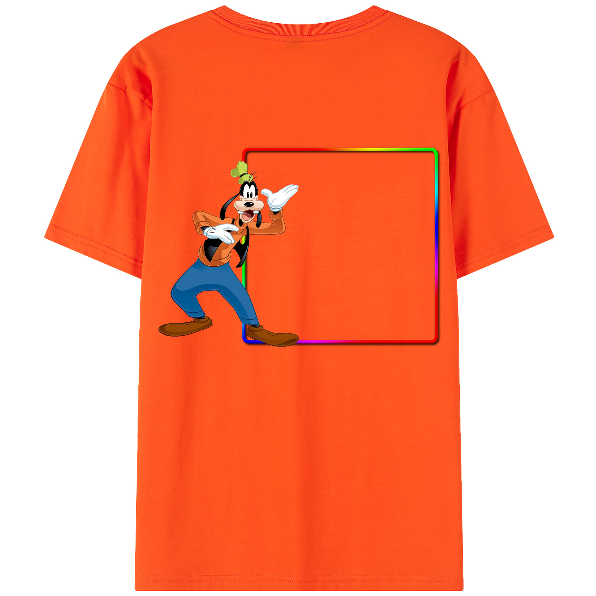 （画像用） ミッキーマウス Mickey Mouse 綿100％半袖Tシャツ（背面プリント）