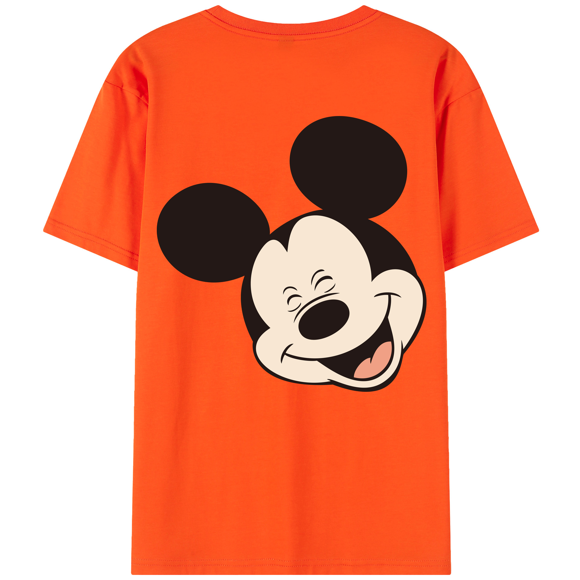 （画像用） ミッキーマウス Mickey Mouse 綿100％半袖Tシャツ（背面プリント）