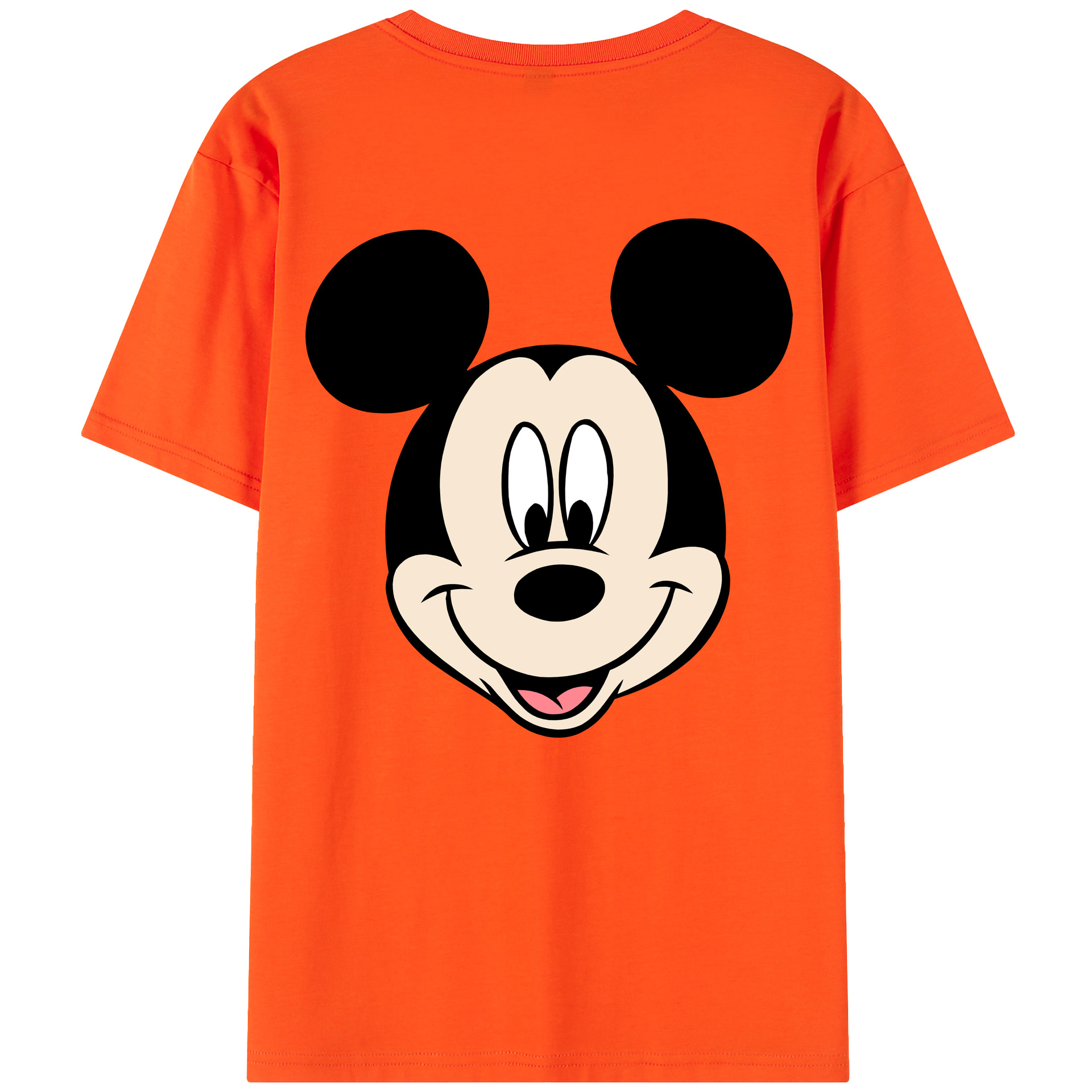 （画像用） ミッキーマウス Mickey Mouse 綿100％半袖Tシャツ（背面プリント）