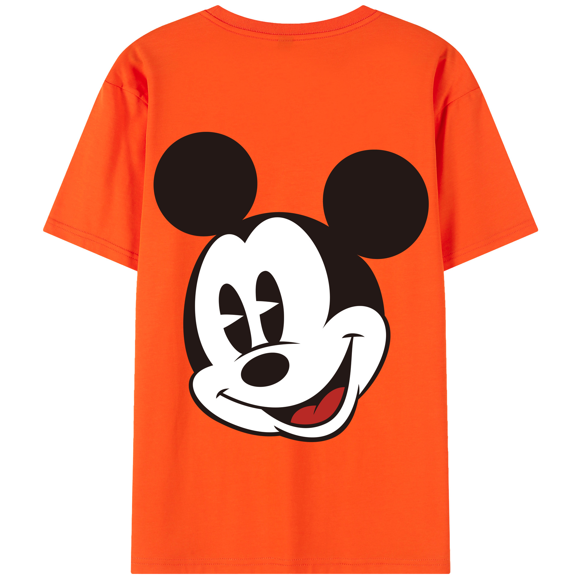 （画像用） ミッキーマウス Mickey Mouse 綿100％半袖Tシャツ（背面プリント）