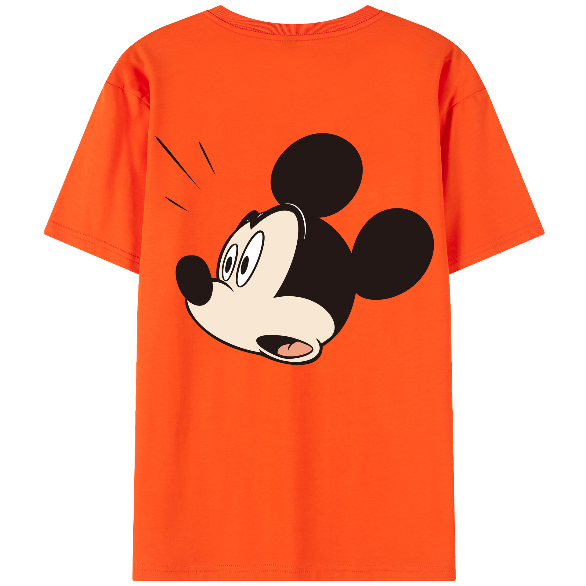 （画像用） ミッキーマウス Mickey Mouse 綿100％半袖Tシャツ（背面プリント）