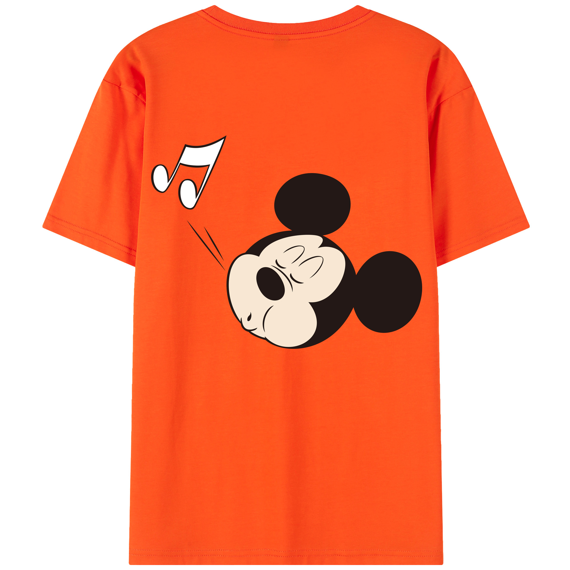 （画像用） ミッキーマウス Mickey Mouse 綿100％半袖Tシャツ（背面プリント）